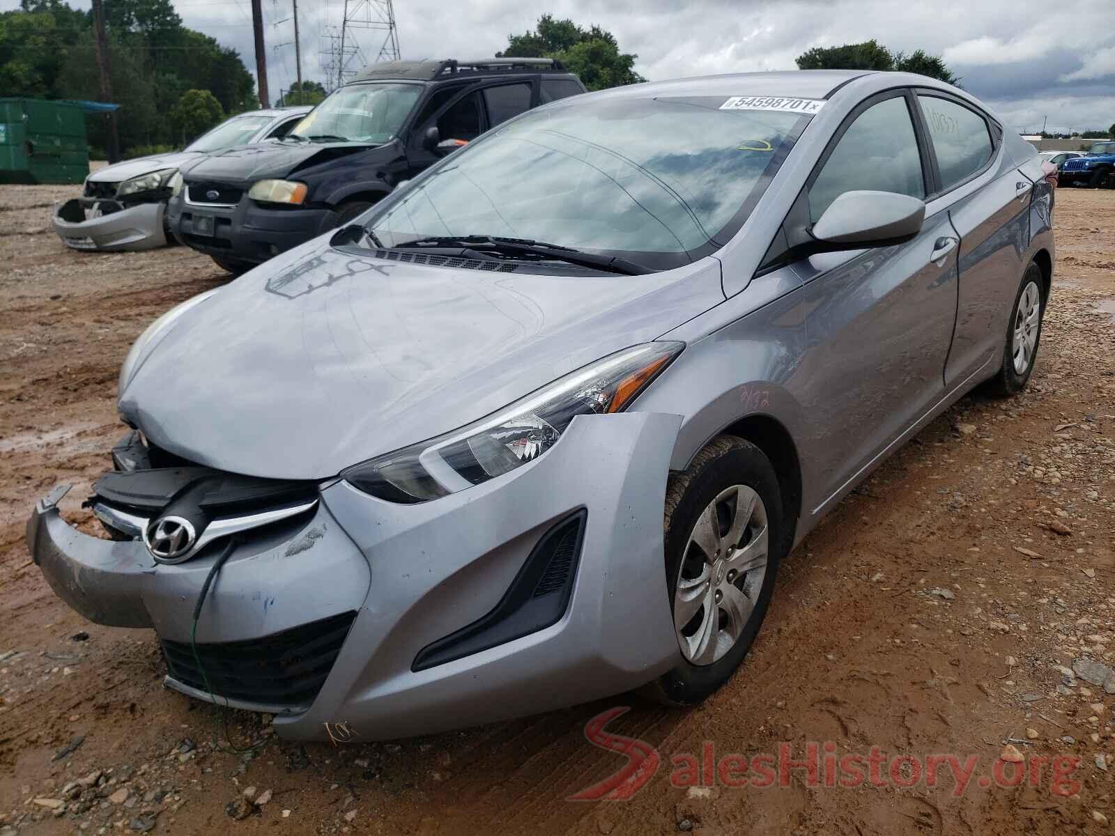 5NPDH4AEXGH748506 2016 HYUNDAI ELANTRA