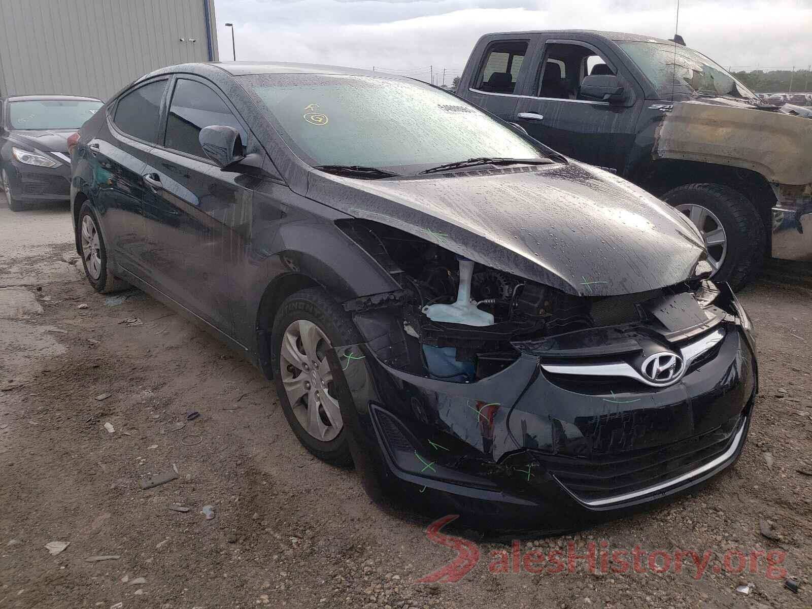 5NPDH4AE8GH797302 2016 HYUNDAI ELANTRA