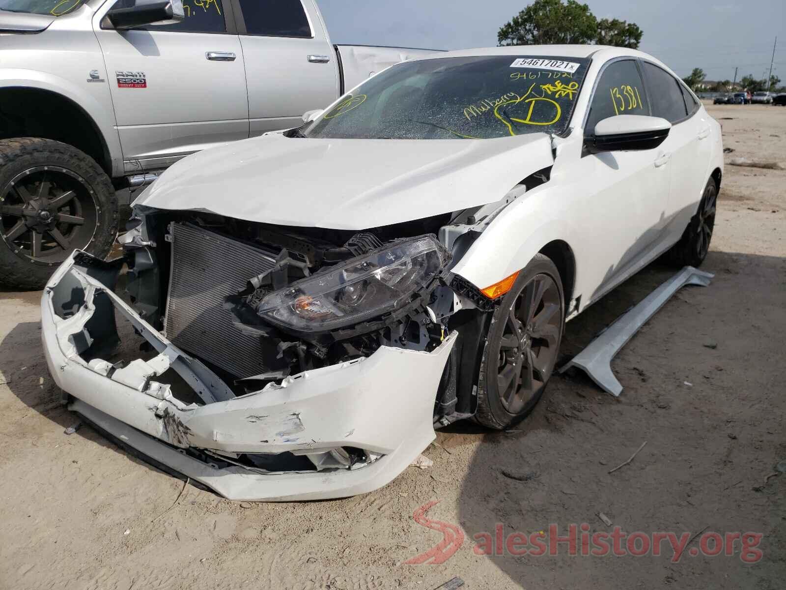 2HGFC2E81KH538444 2019 HONDA CIVIC