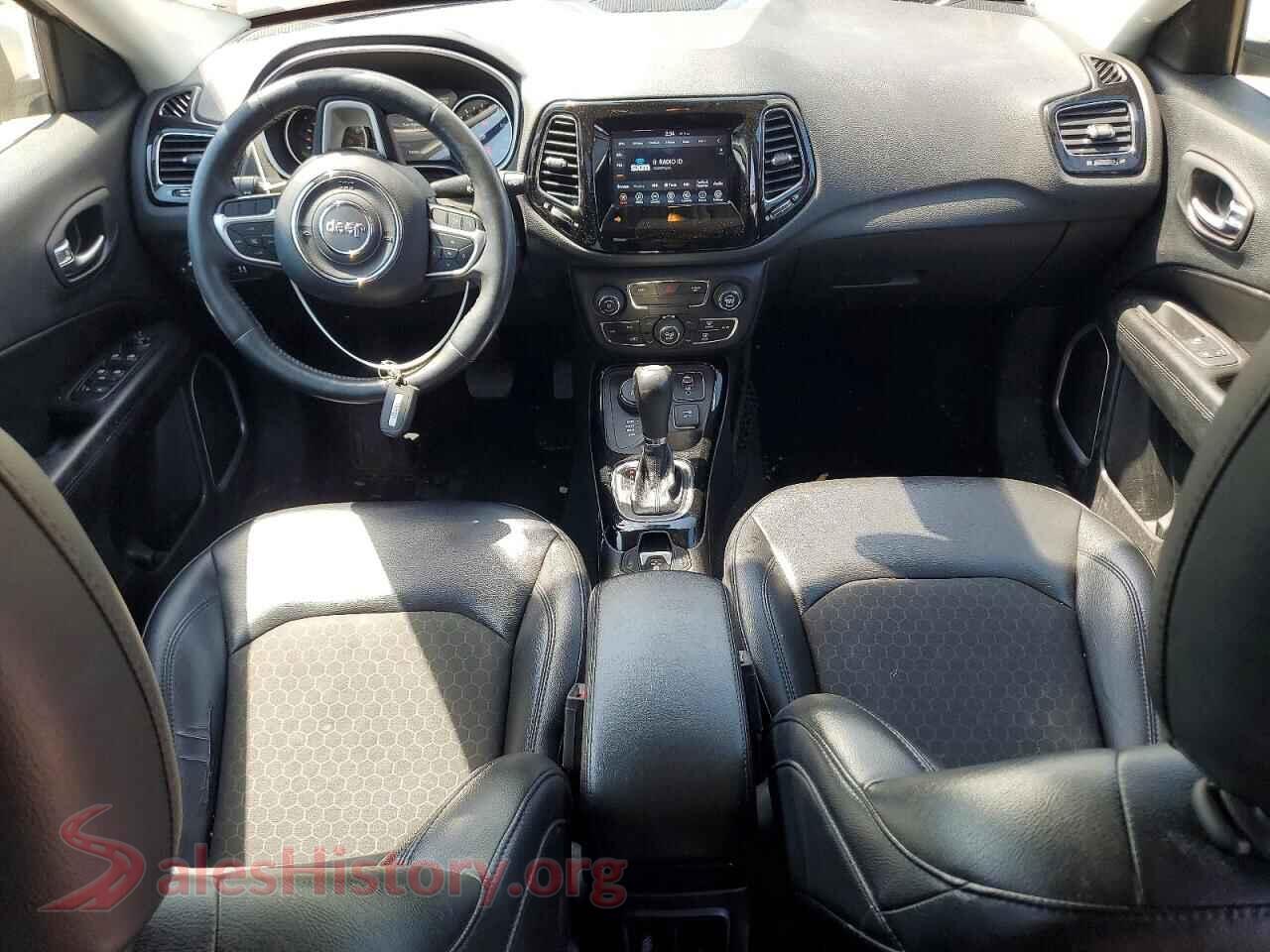 2019 JEEP COMPASS VIN 3C4NJDBB9KT674078, interior dashboard