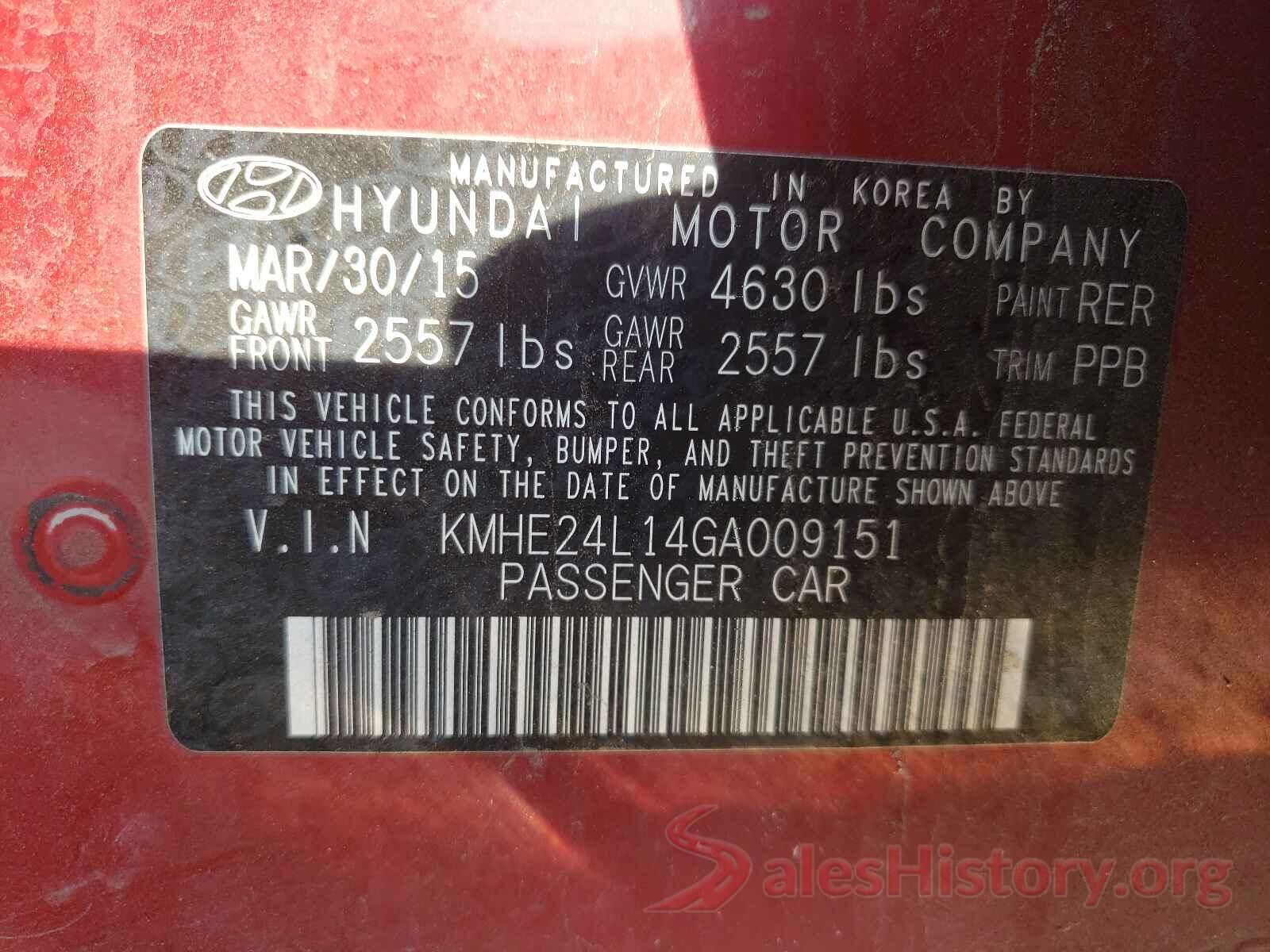 KMHE24L14GA009151 2016 HYUNDAI SONATA