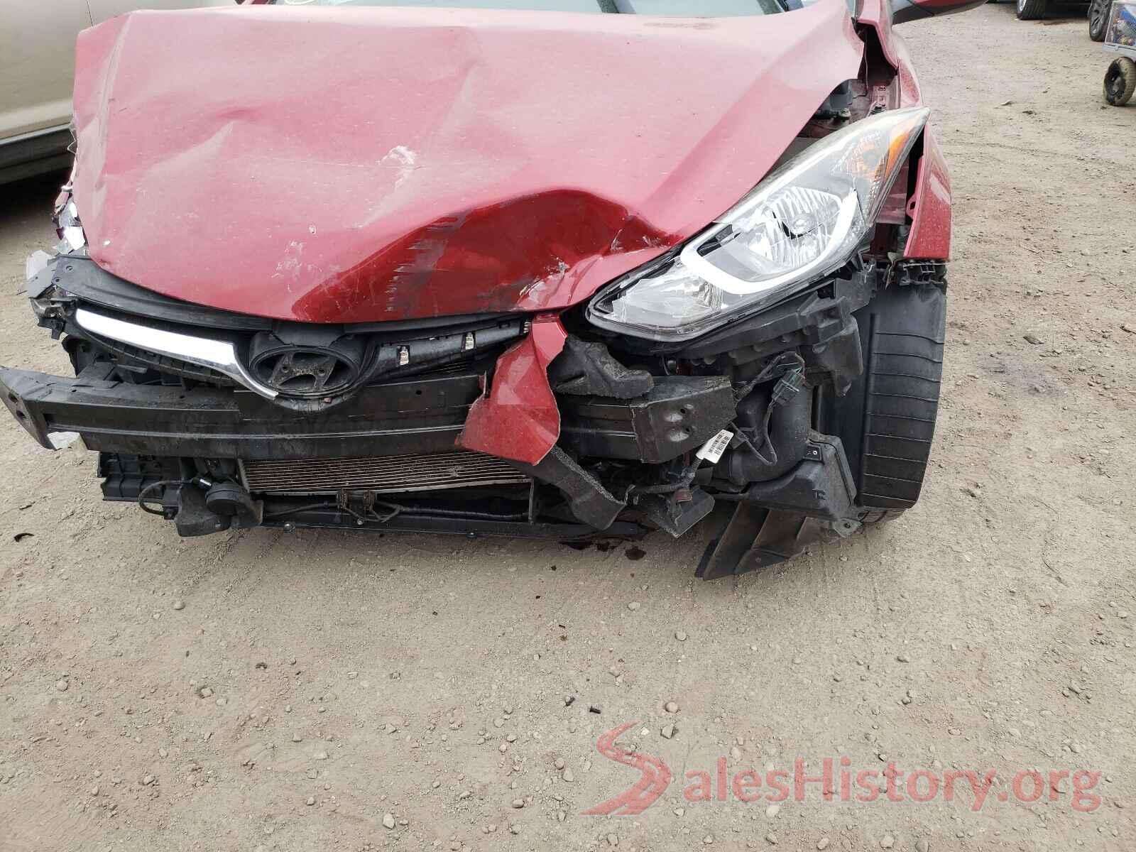 5NPDH4AE8GH762923 2016 HYUNDAI ELANTRA