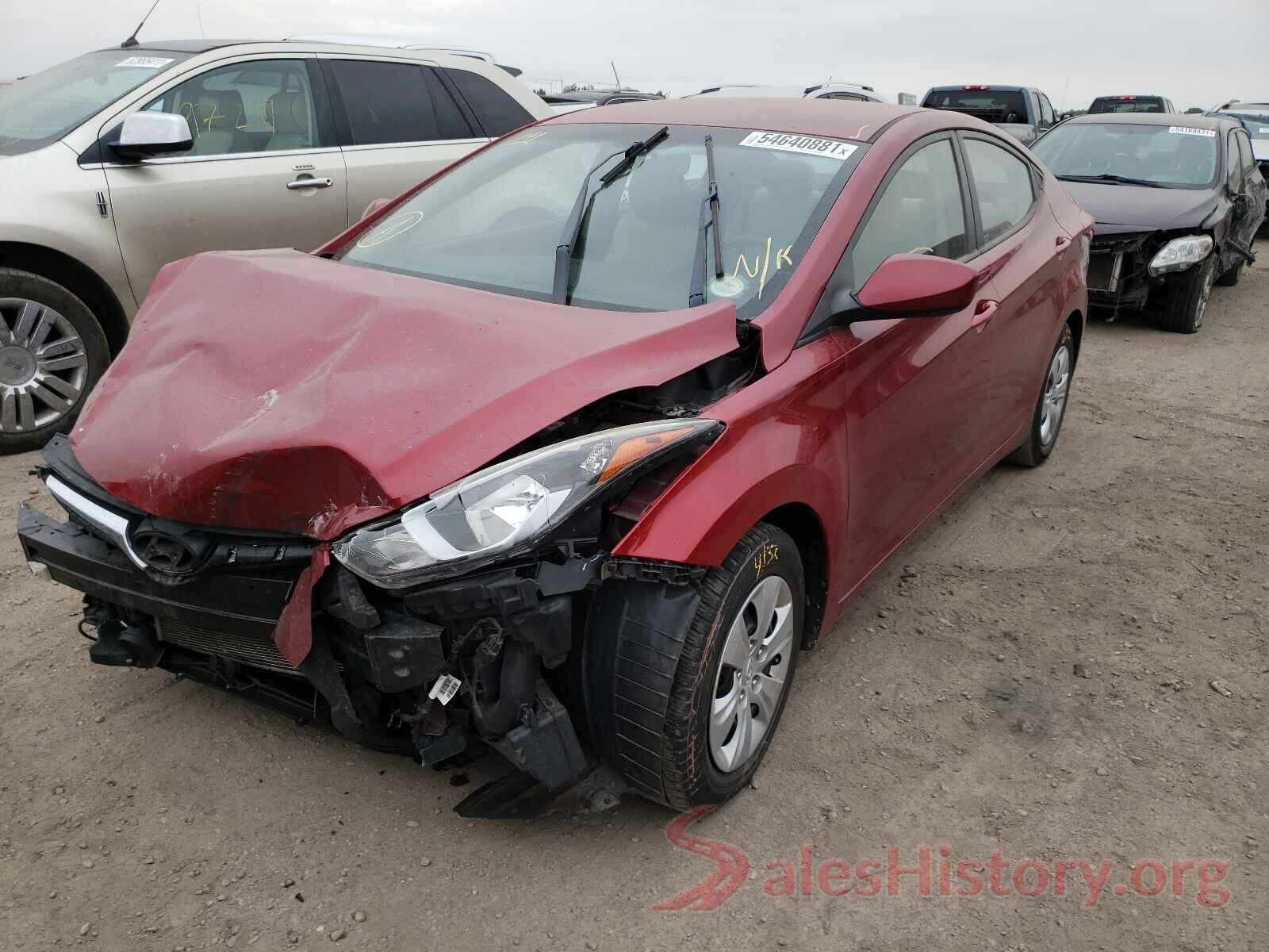 5NPDH4AE8GH762923 2016 HYUNDAI ELANTRA