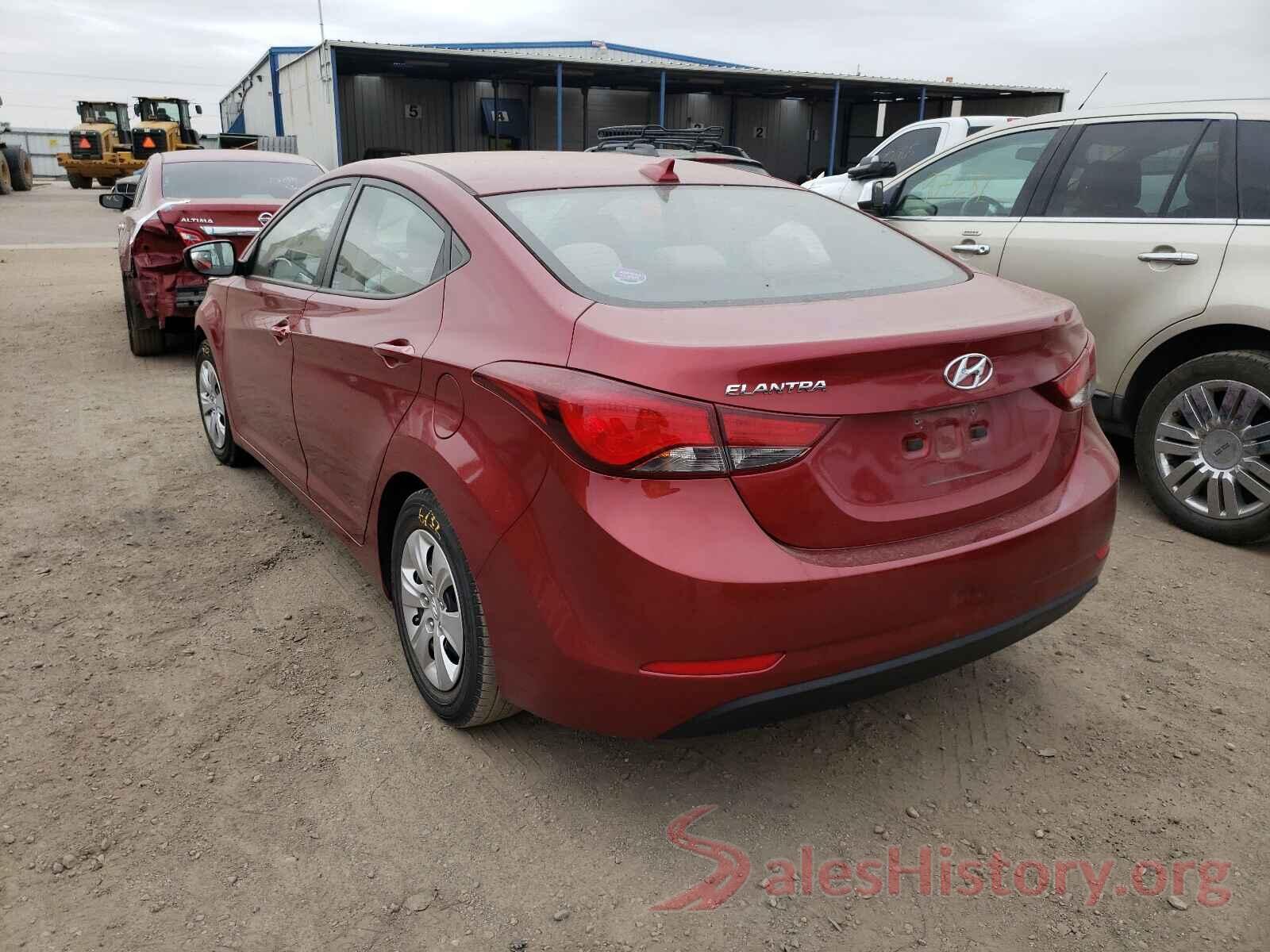 5NPDH4AE8GH762923 2016 HYUNDAI ELANTRA