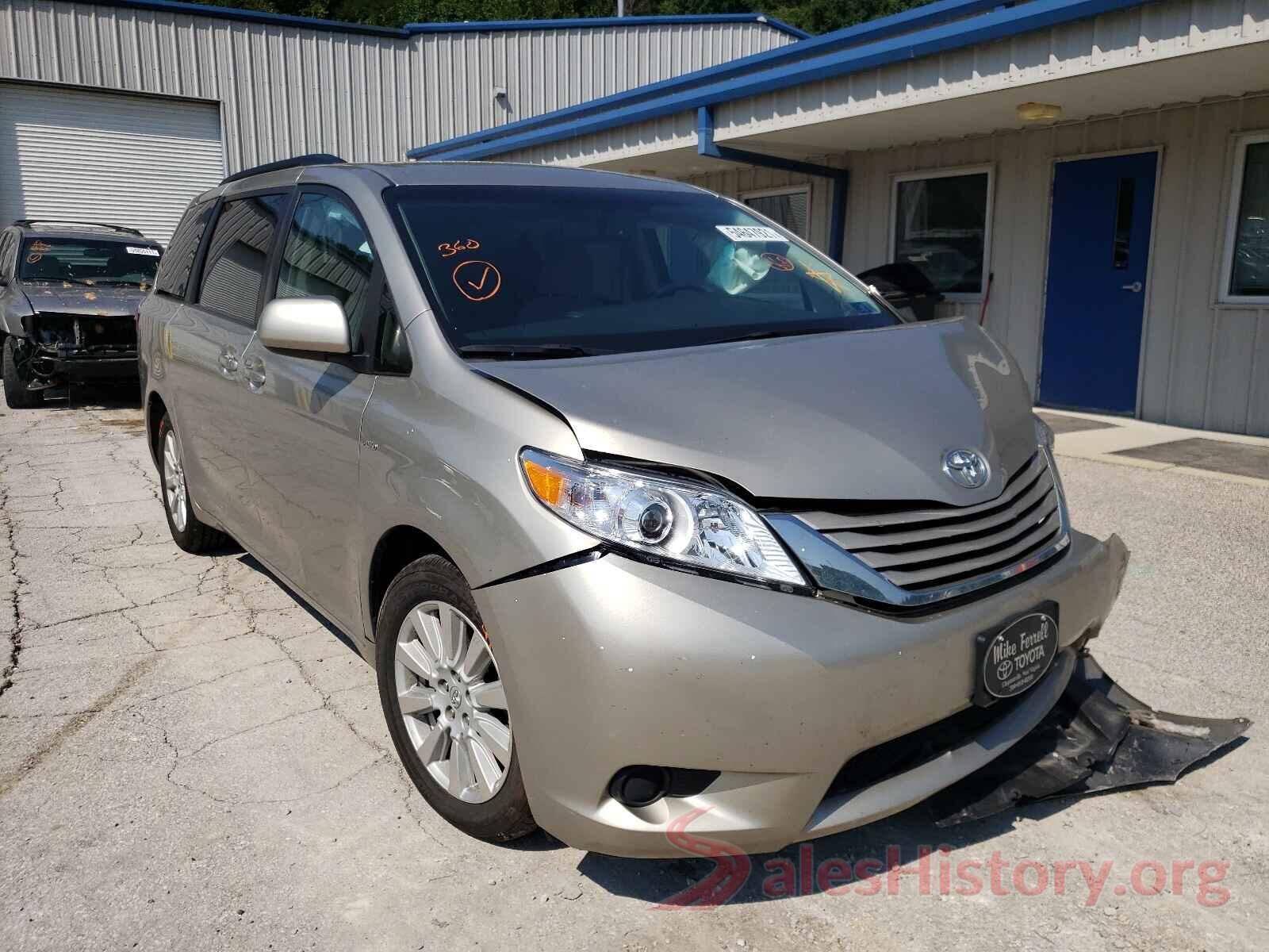 5TDJZ3DC2HS176041 2017 TOYOTA SIENNA