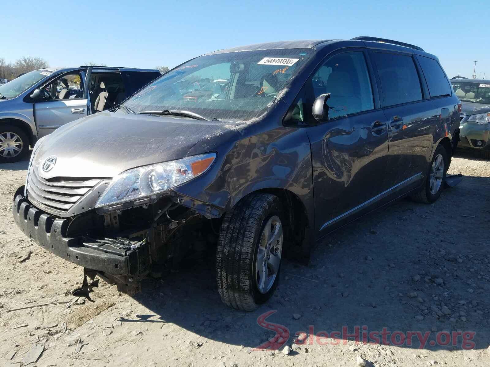 5TDKZ3DC9HS887580 2017 TOYOTA SIENNA