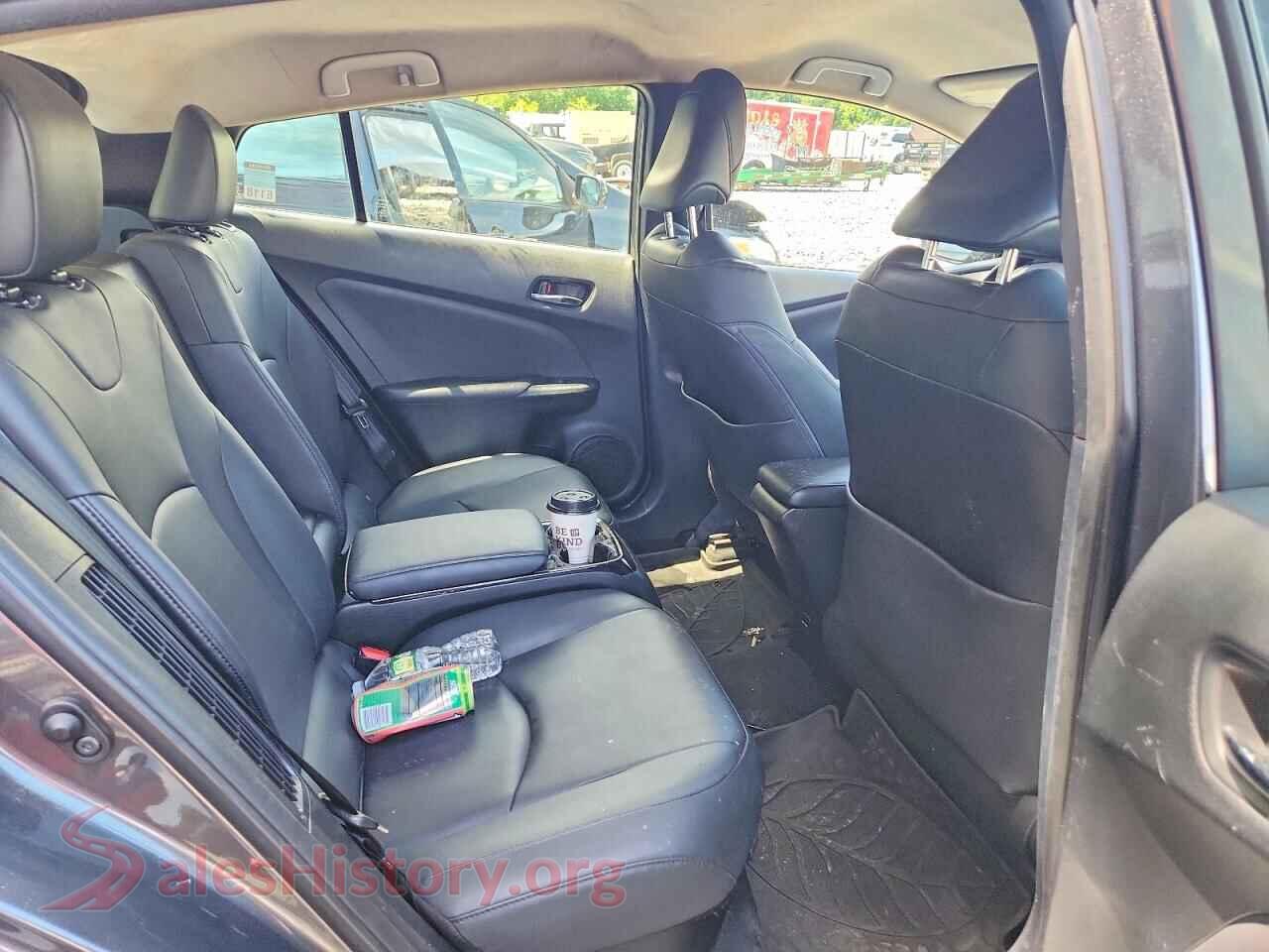 2017 TOYOTA PRIUS VIN JTDKARFP9H3040666, odometer mileage