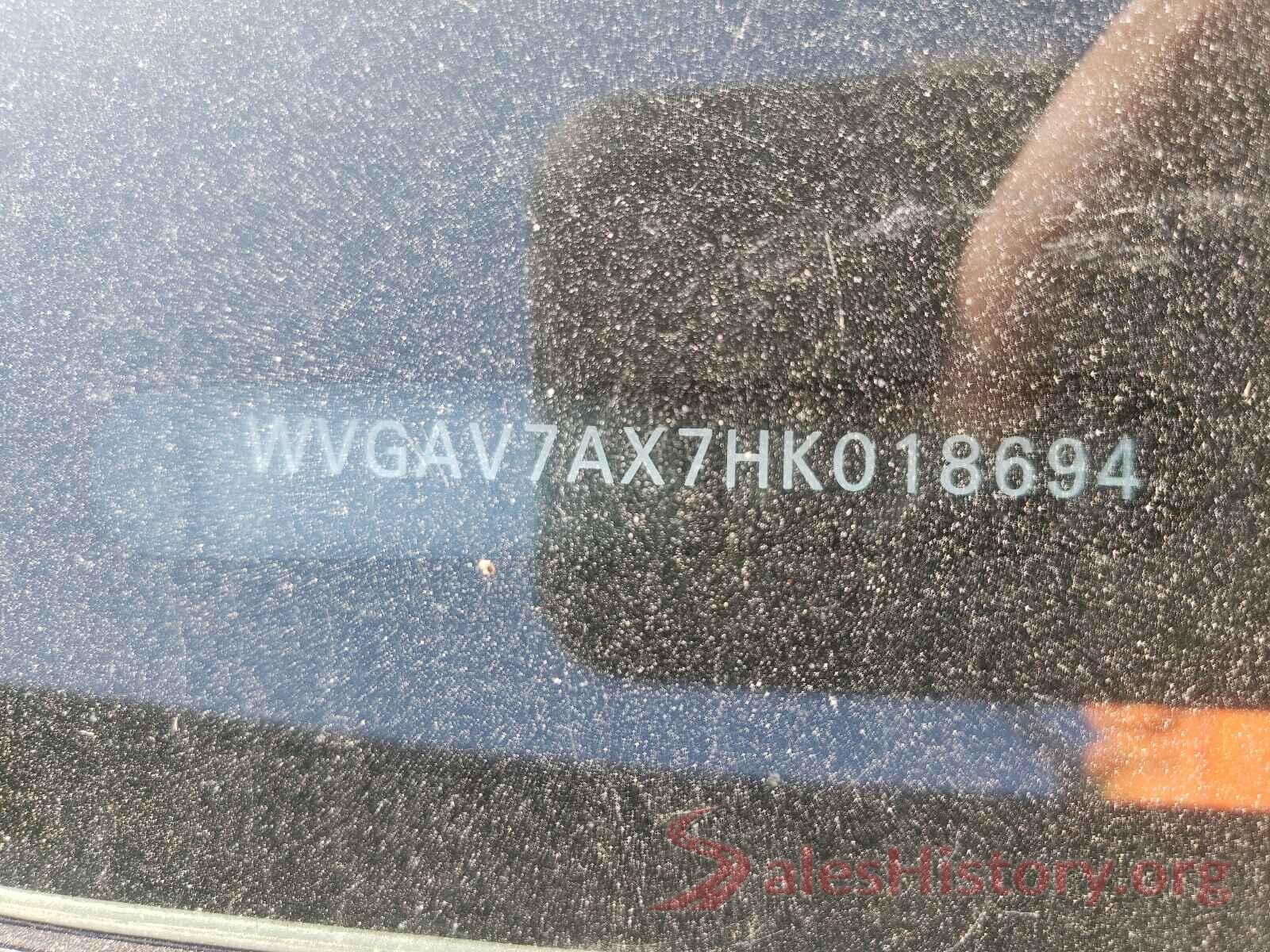 WVGAV7AX7HK018694 2017 VOLKSWAGEN TIGUAN