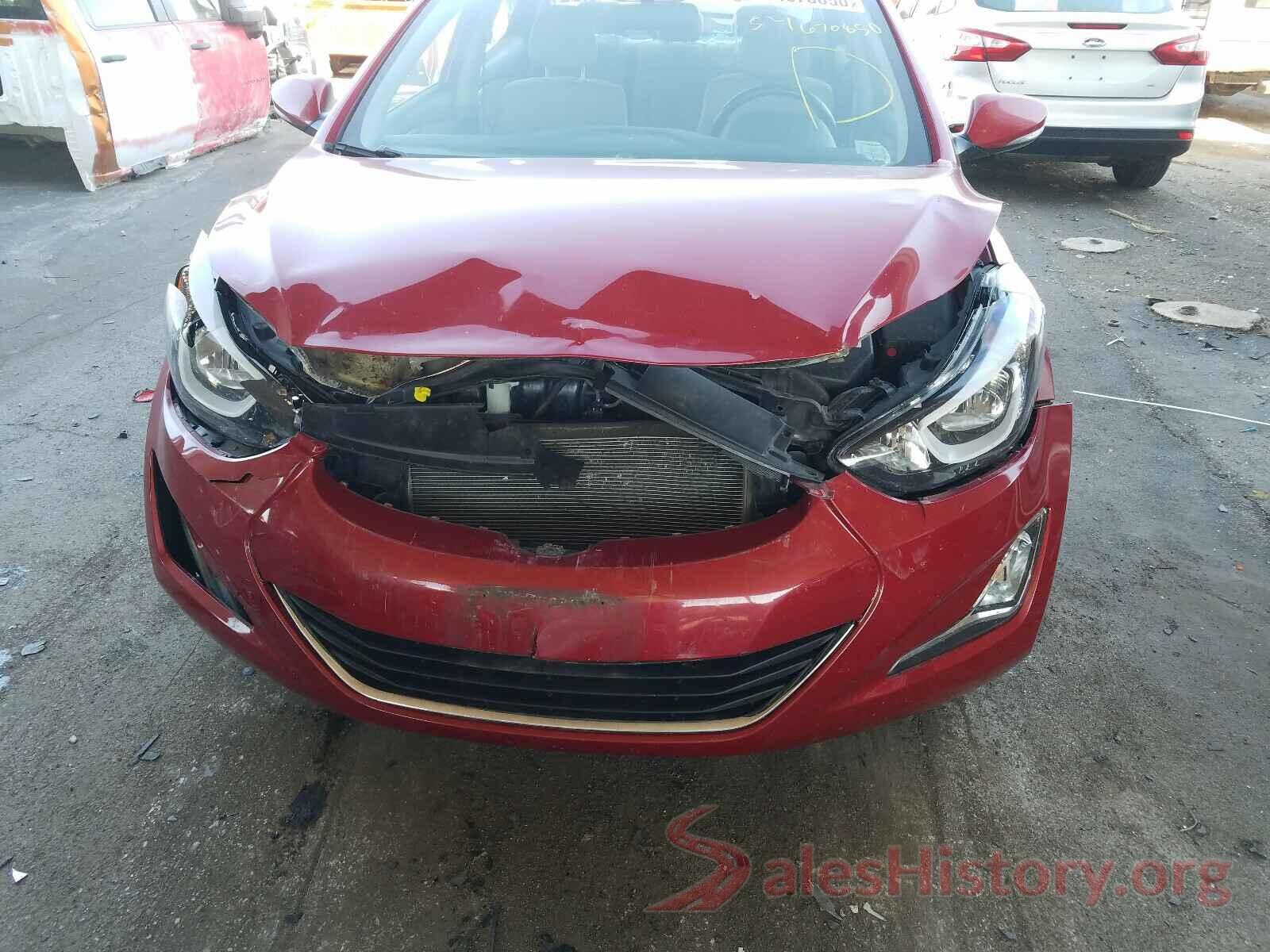 KMHDH4AE0GU489283 2016 HYUNDAI ELANTRA