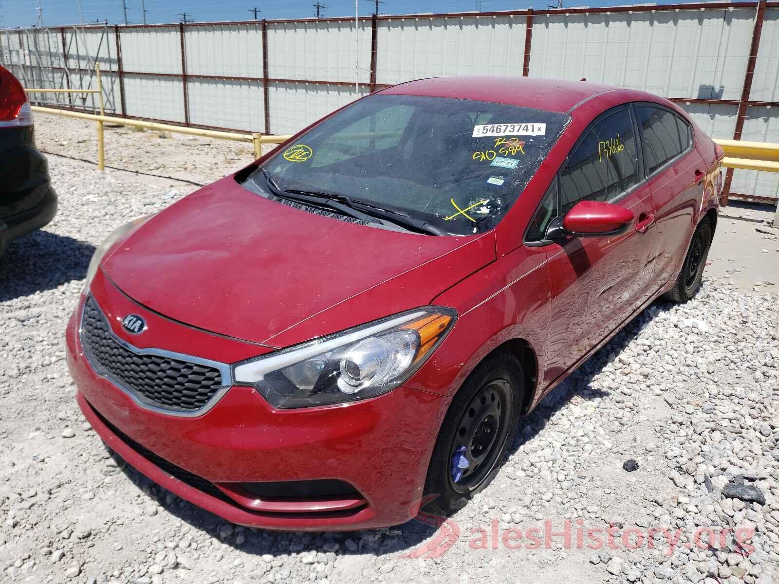 KNAFK4A61G5510589 2016 KIA FORTE