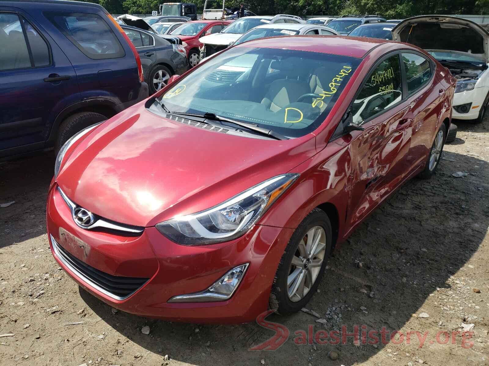 5NPDH4AEXGH667652 2016 HYUNDAI ELANTRA