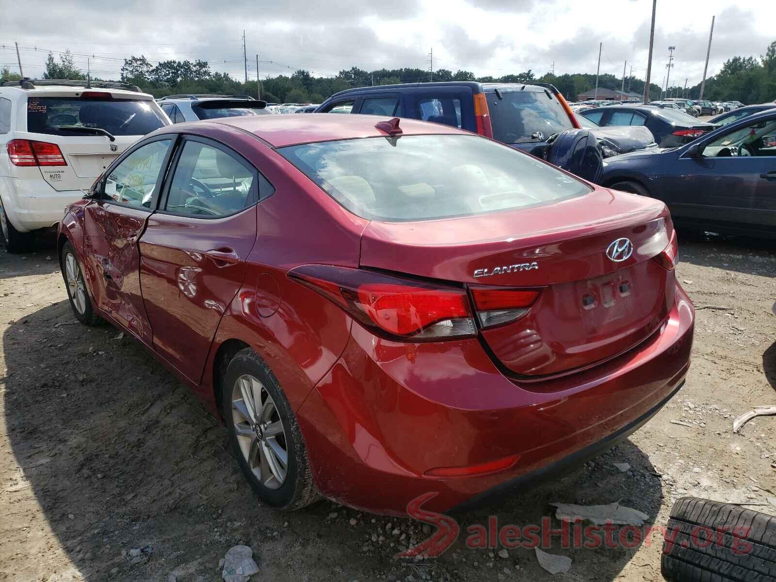 5NPDH4AEXGH667652 2016 HYUNDAI ELANTRA