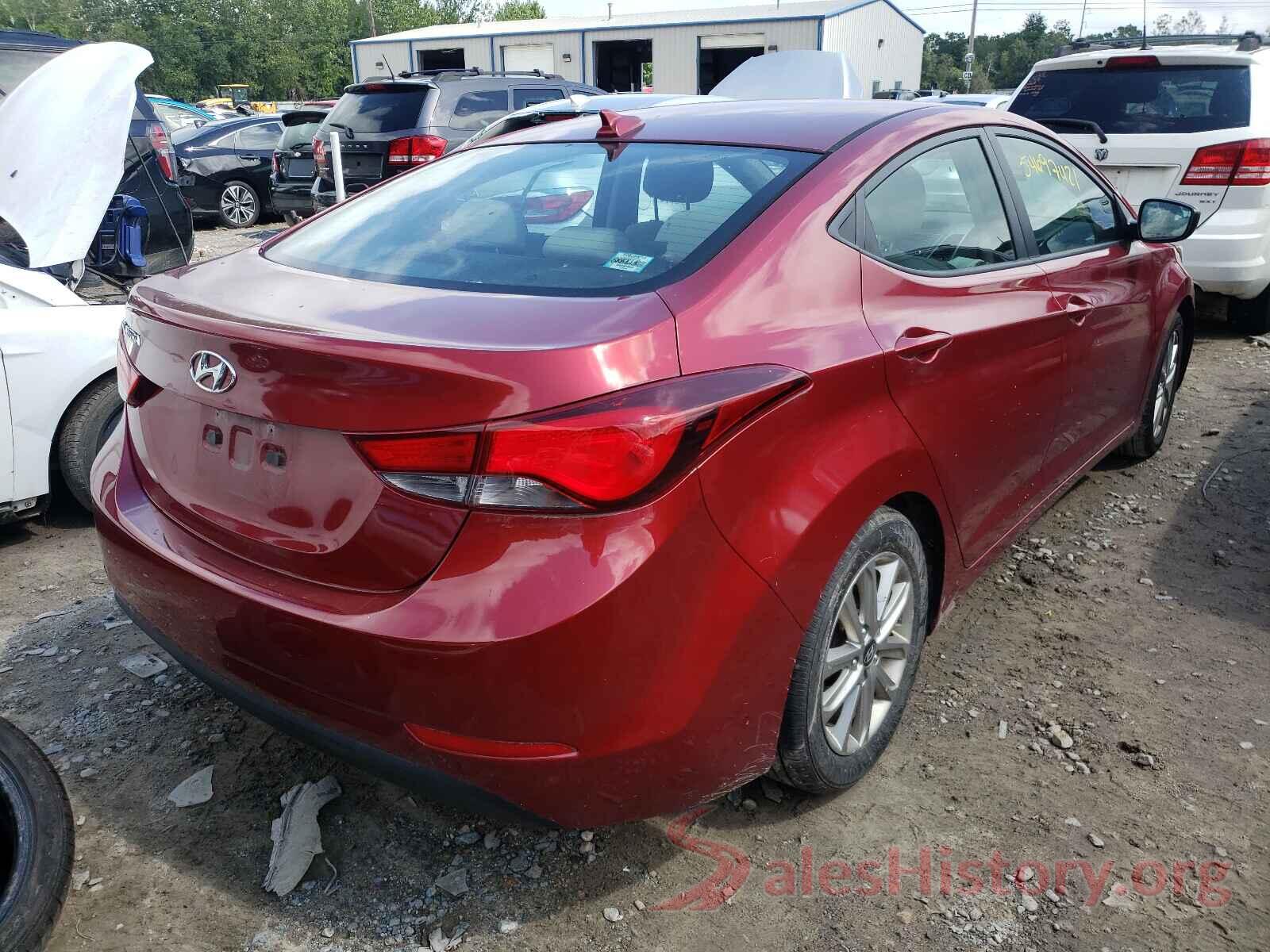 5NPDH4AEXGH667652 2016 HYUNDAI ELANTRA