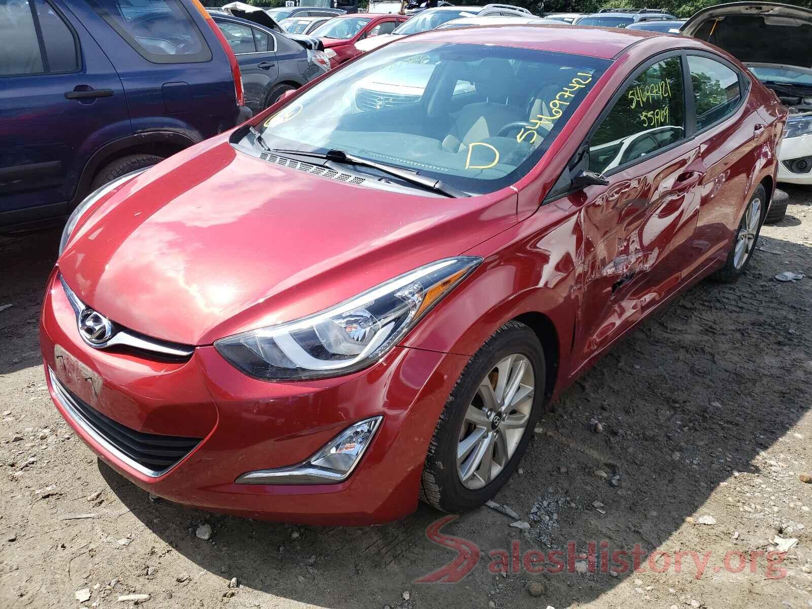 5NPDH4AEXGH667652 2016 HYUNDAI ELANTRA