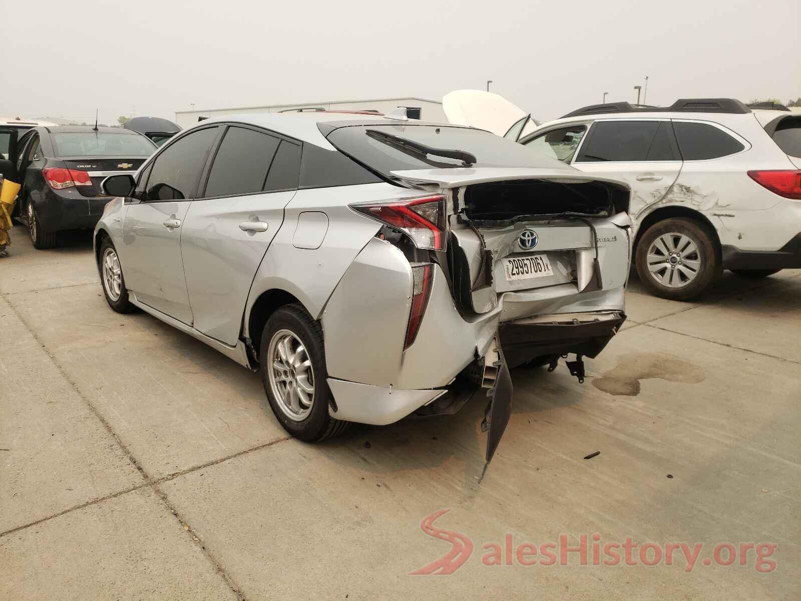 JTDKARFU7G3019139 2016 TOYOTA PRIUS