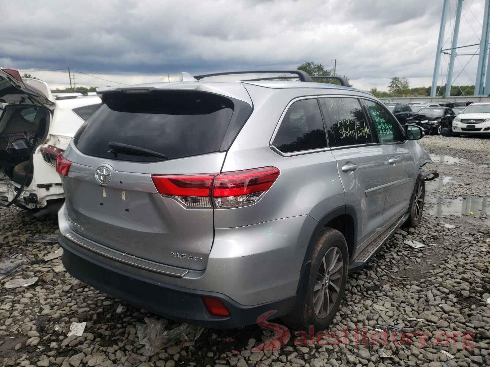 5TDJZRFH8JS806405 2018 TOYOTA HIGHLANDER