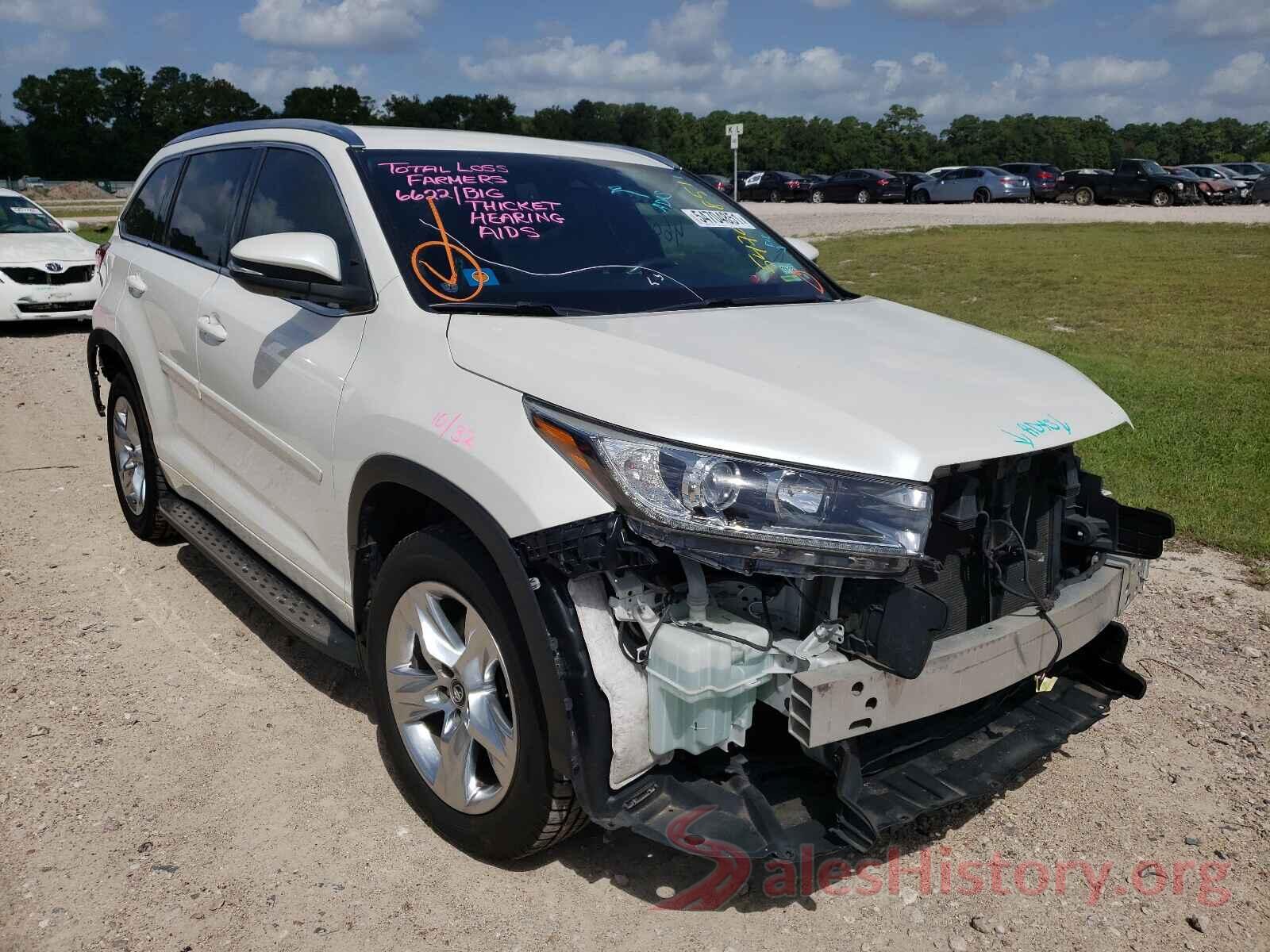 5TDYZRFH2HS226723 2017 TOYOTA HIGHLANDER