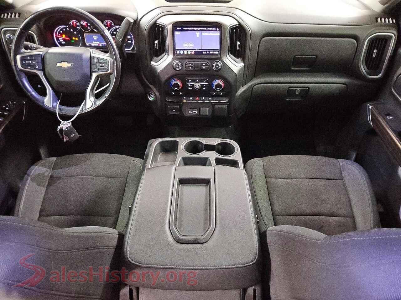 2019 CHEVROLET SILVERADO VIN 1GCRYDED1KZ248940, interior dashboard