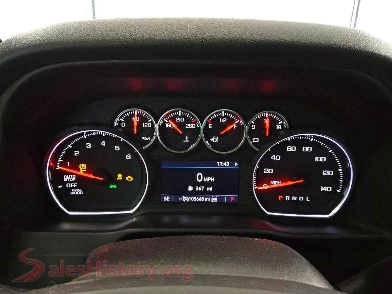 2019 CHEVROLET SILVERADO VIN 1GCRYDED1KZ248940, interior center console