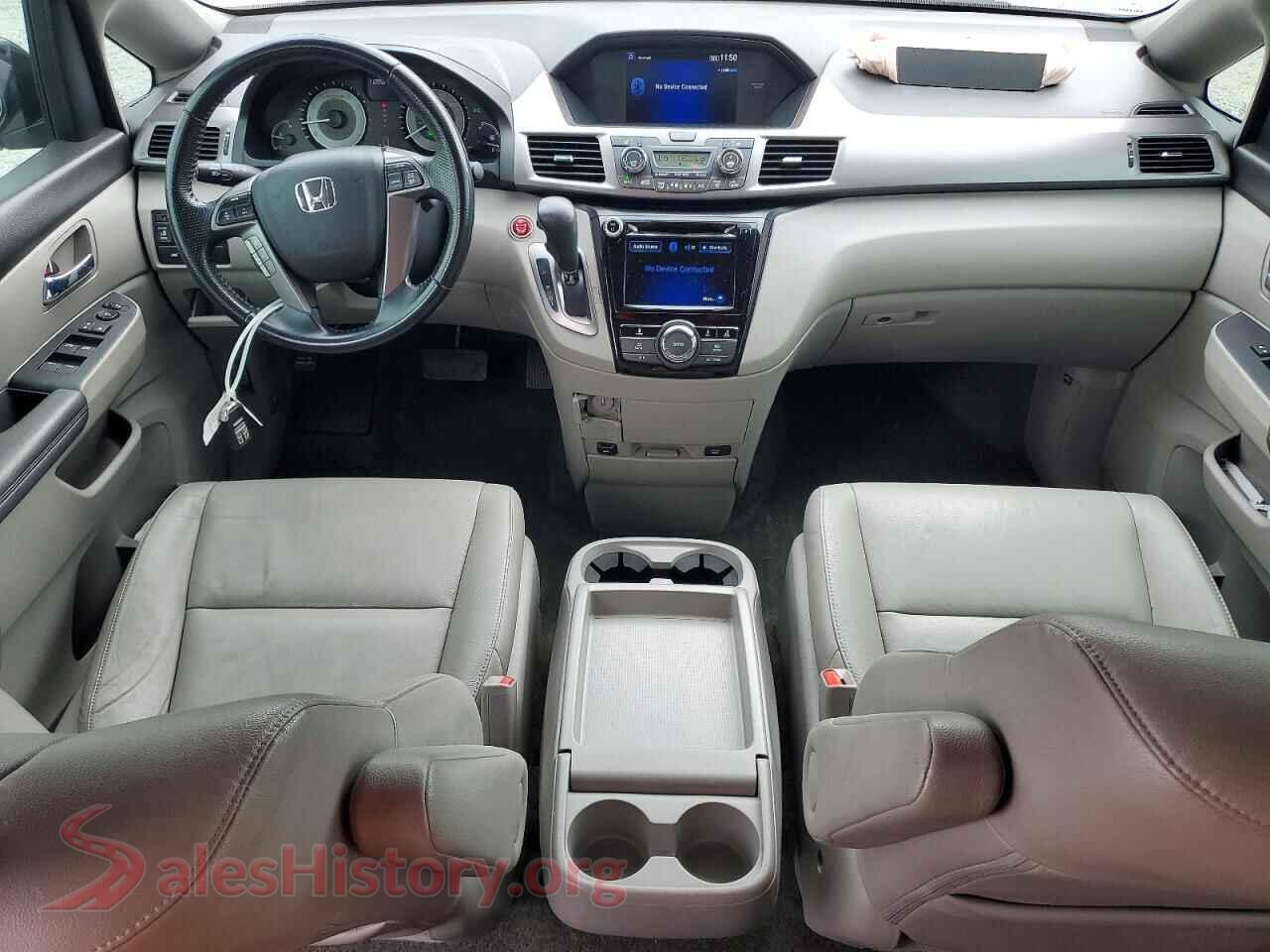 2017 HONDA ODYSSEY VIN 5FNRL5H62HB018419, interior dashboard