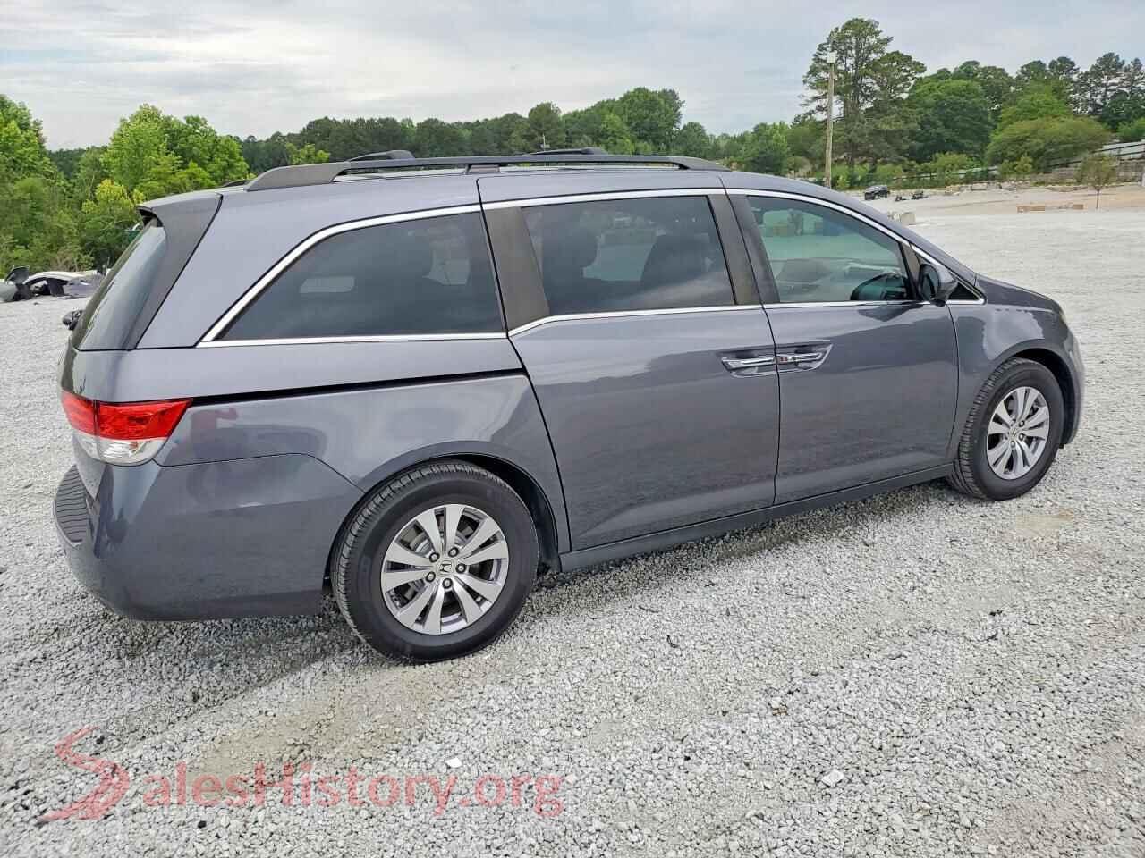 2017 HONDA ODYSSEY VIN 5FNRL5H62HB018419, right side view