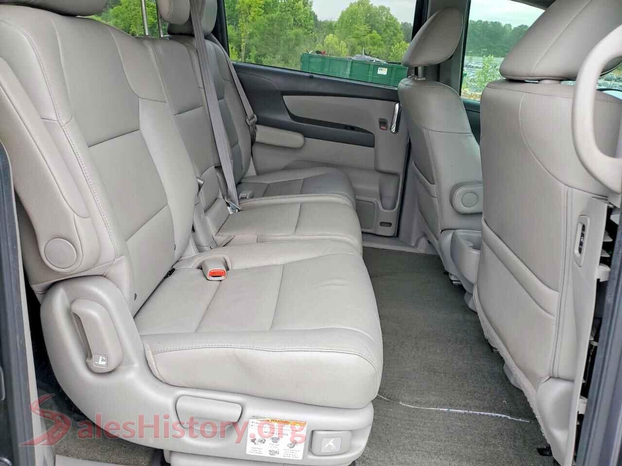 2017 HONDA ODYSSEY VIN 5FNRL5H62HB018419, VIN plate