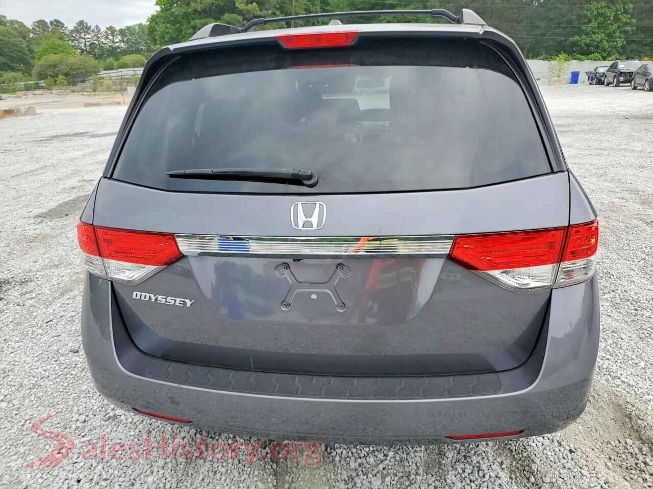 2017 HONDA ODYSSEY VIN 5FNRL5H62HB018419, left side view