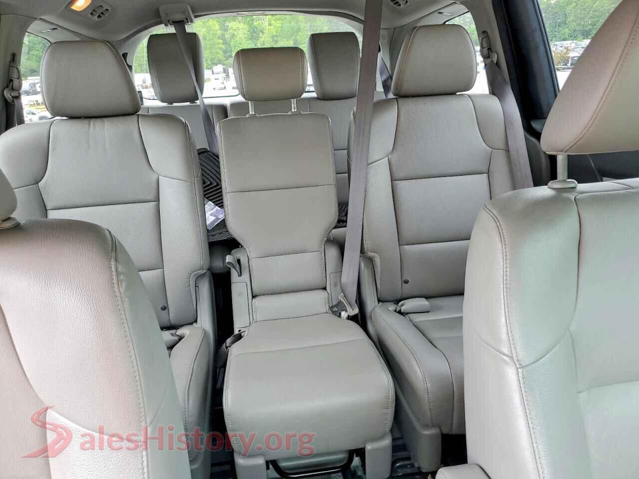 2017 HONDA ODYSSEY VIN 5FNRL5H62HB018419, odometer mileage