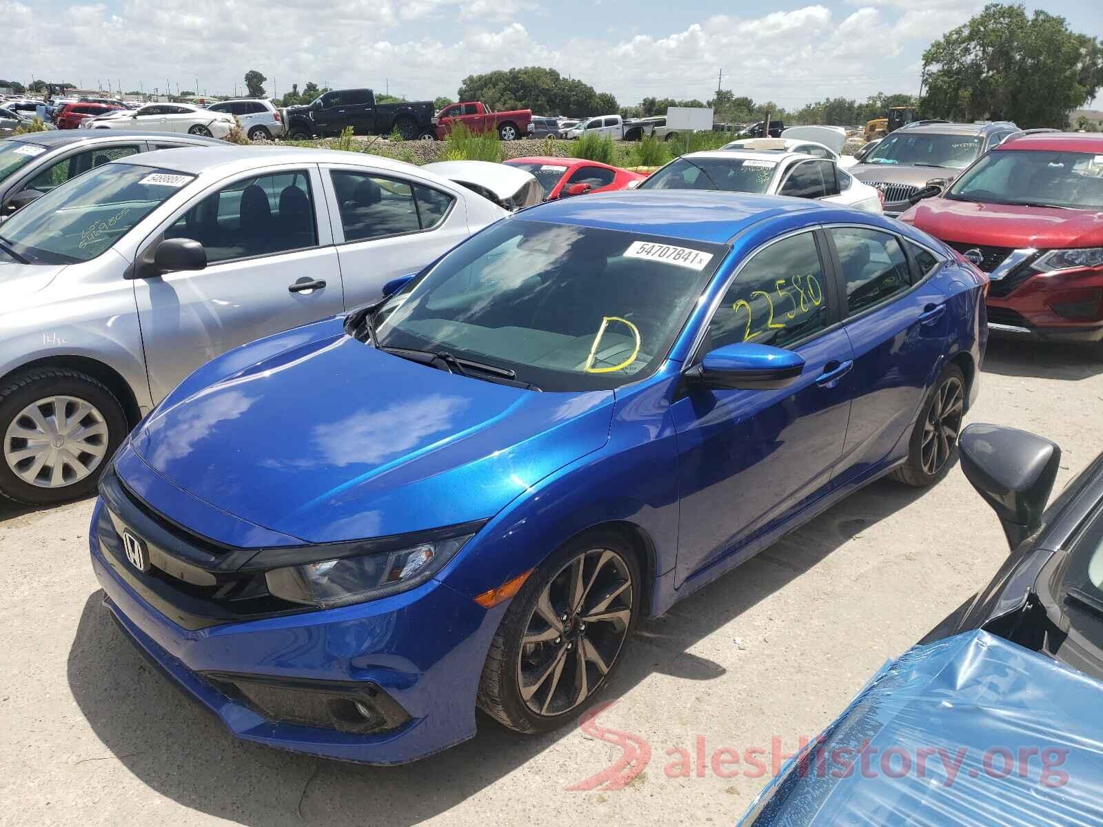 2HGFC2F86KH562513 2019 HONDA CIVIC