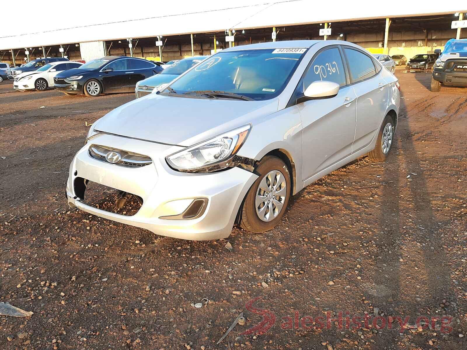 KMHCT4AE7GU071250 2016 HYUNDAI ACCENT