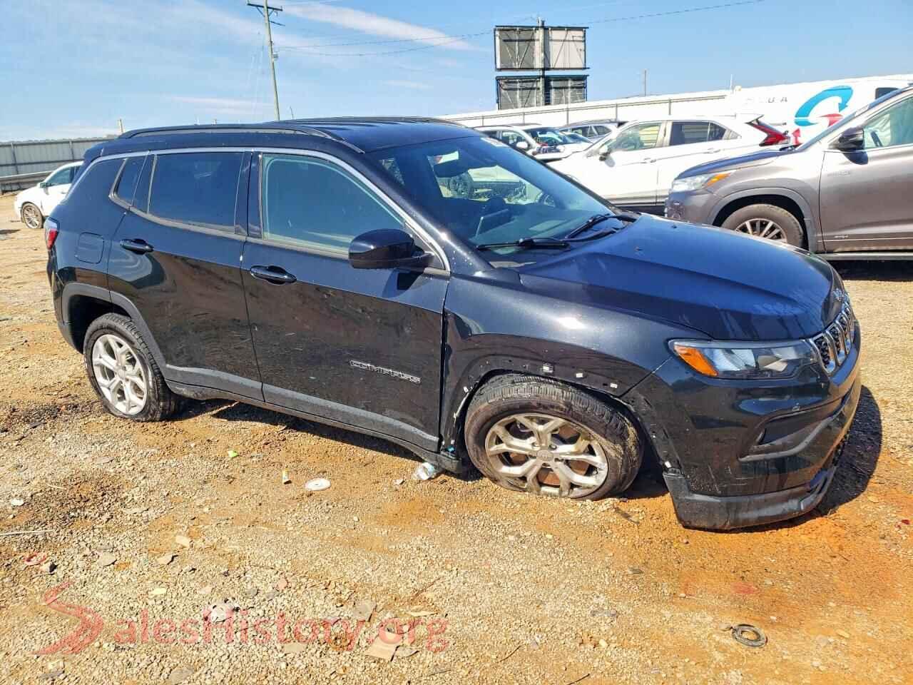 2024 JEEP COMPASS VIN 3C4NJDBN9RT141099, rear 3/4 view