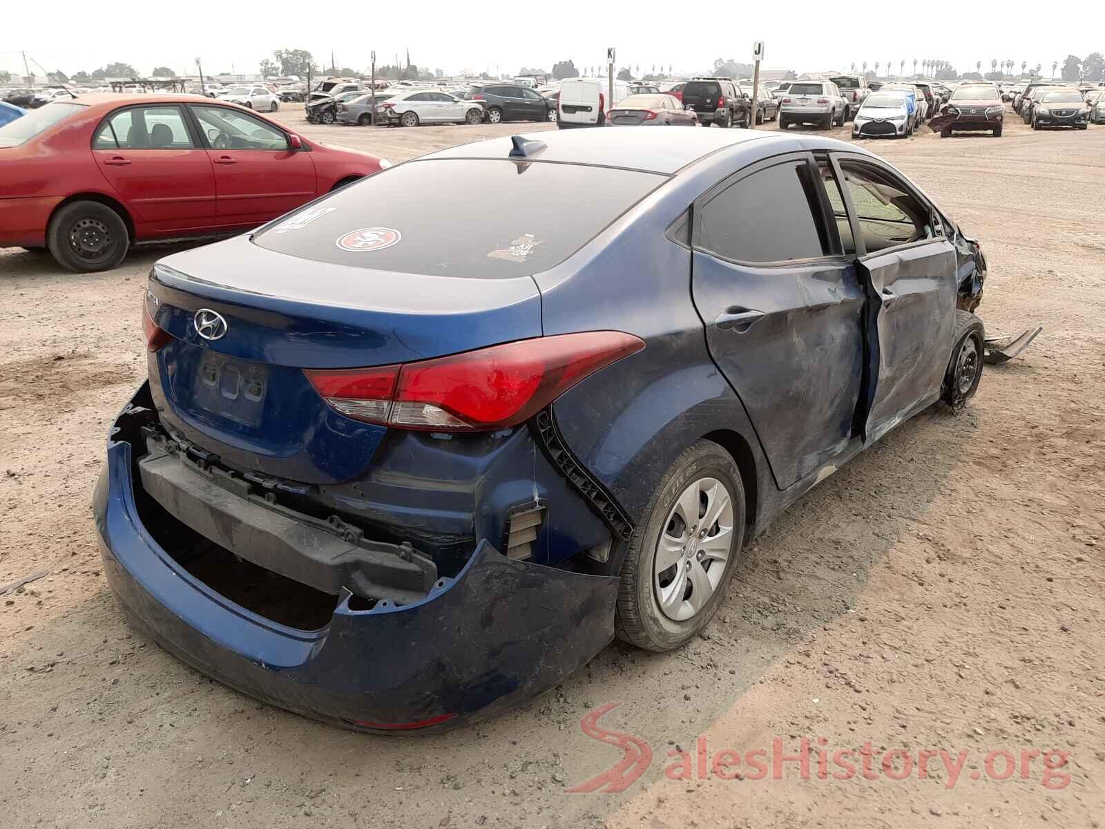 KMHDH4AE3GU619671 2016 HYUNDAI ELANTRA