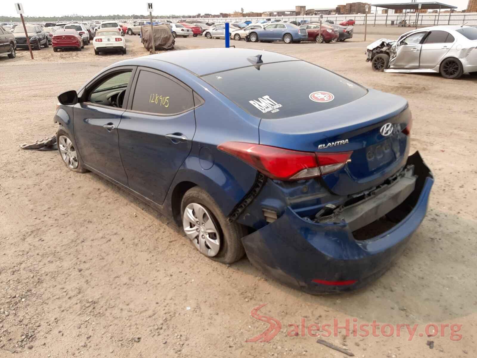 KMHDH4AE3GU619671 2016 HYUNDAI ELANTRA