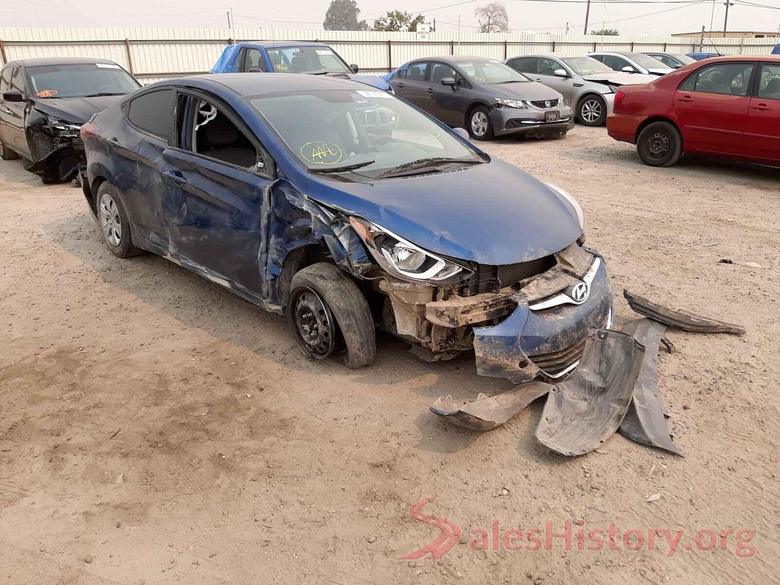 KMHDH4AE3GU619671 2016 HYUNDAI ELANTRA