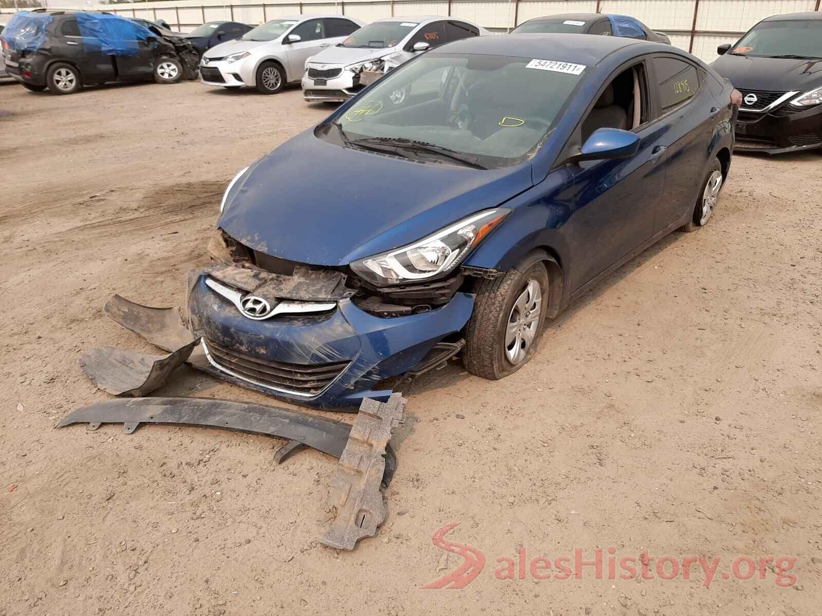 KMHDH4AE3GU619671 2016 HYUNDAI ELANTRA