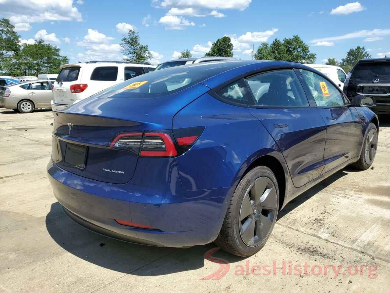 5YJ3E1EB0NF159298 2022 TESLA MODEL 3