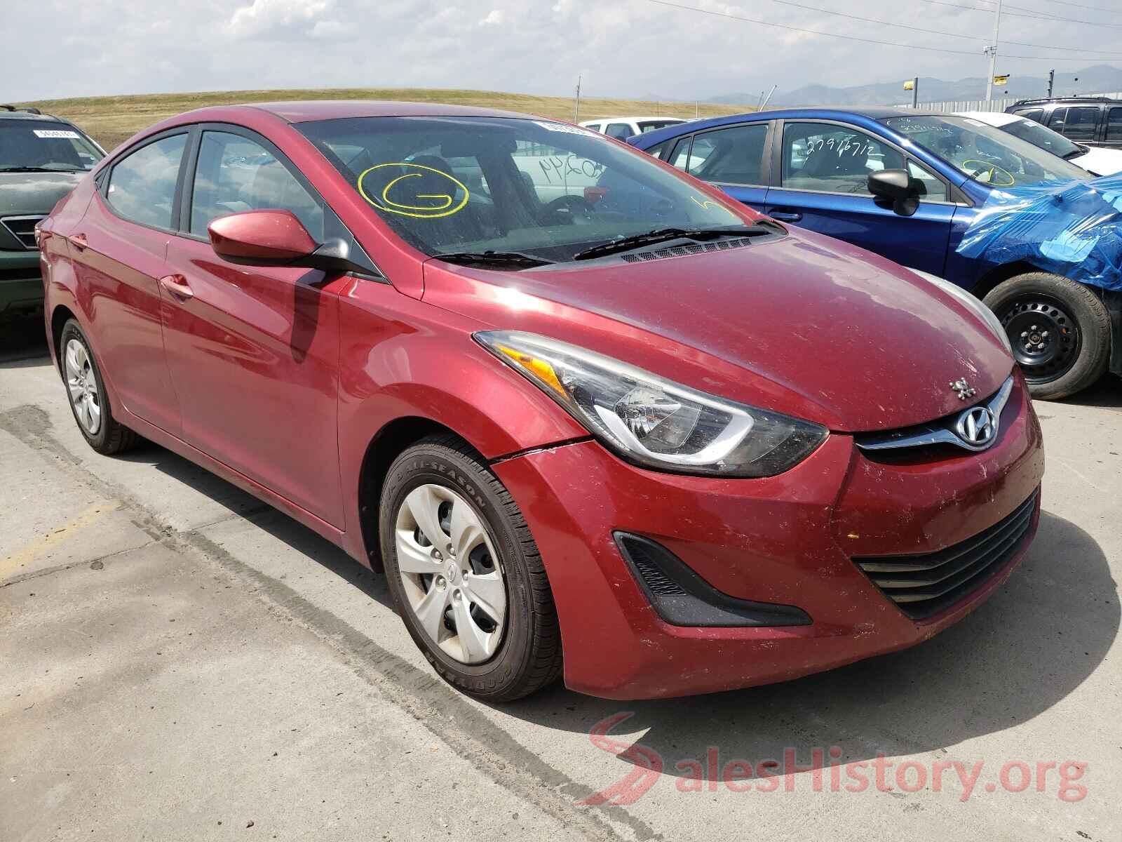 5NPDH4AE5GH726347 2016 HYUNDAI ELANTRA