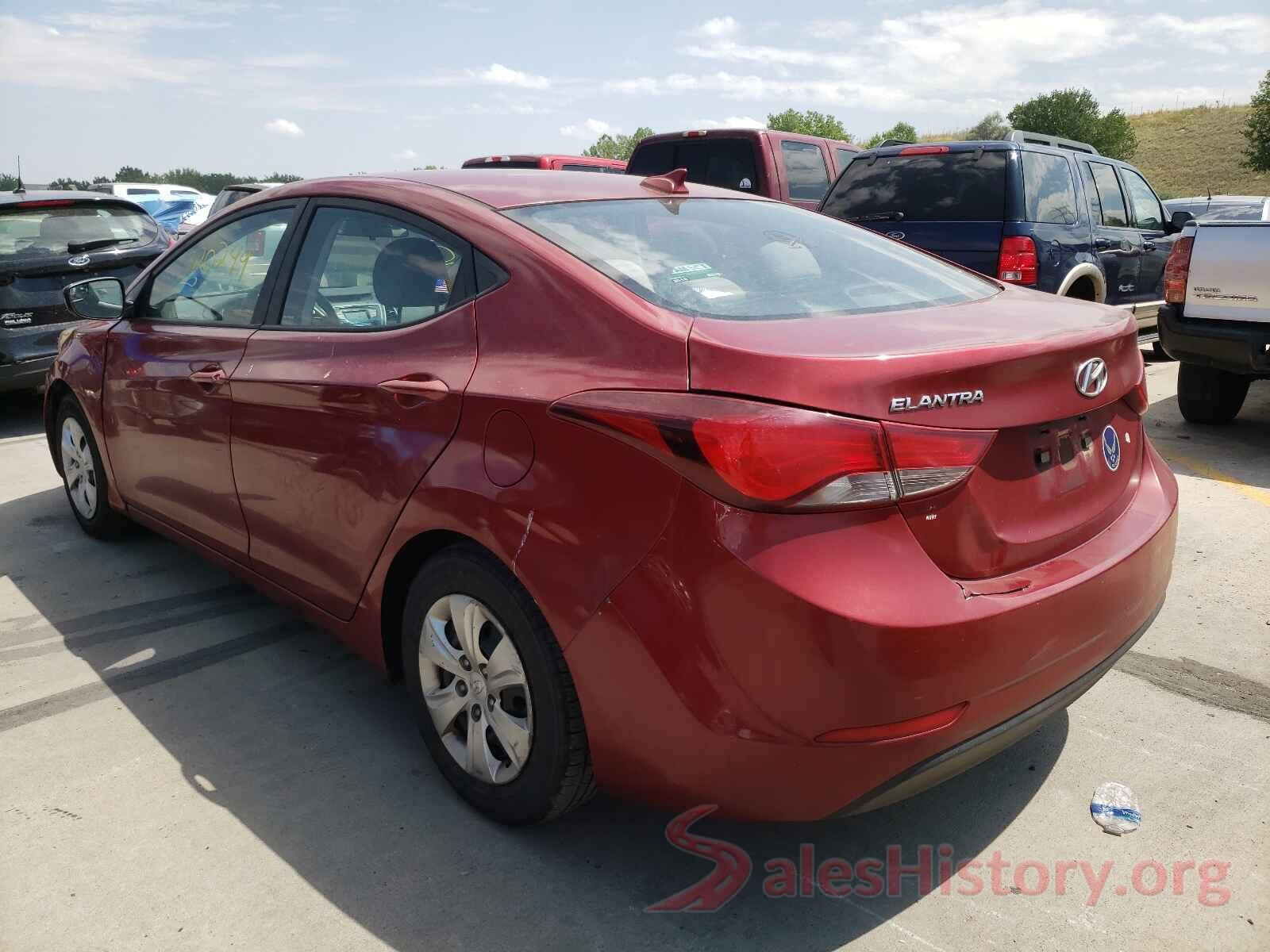 5NPDH4AE5GH726347 2016 HYUNDAI ELANTRA