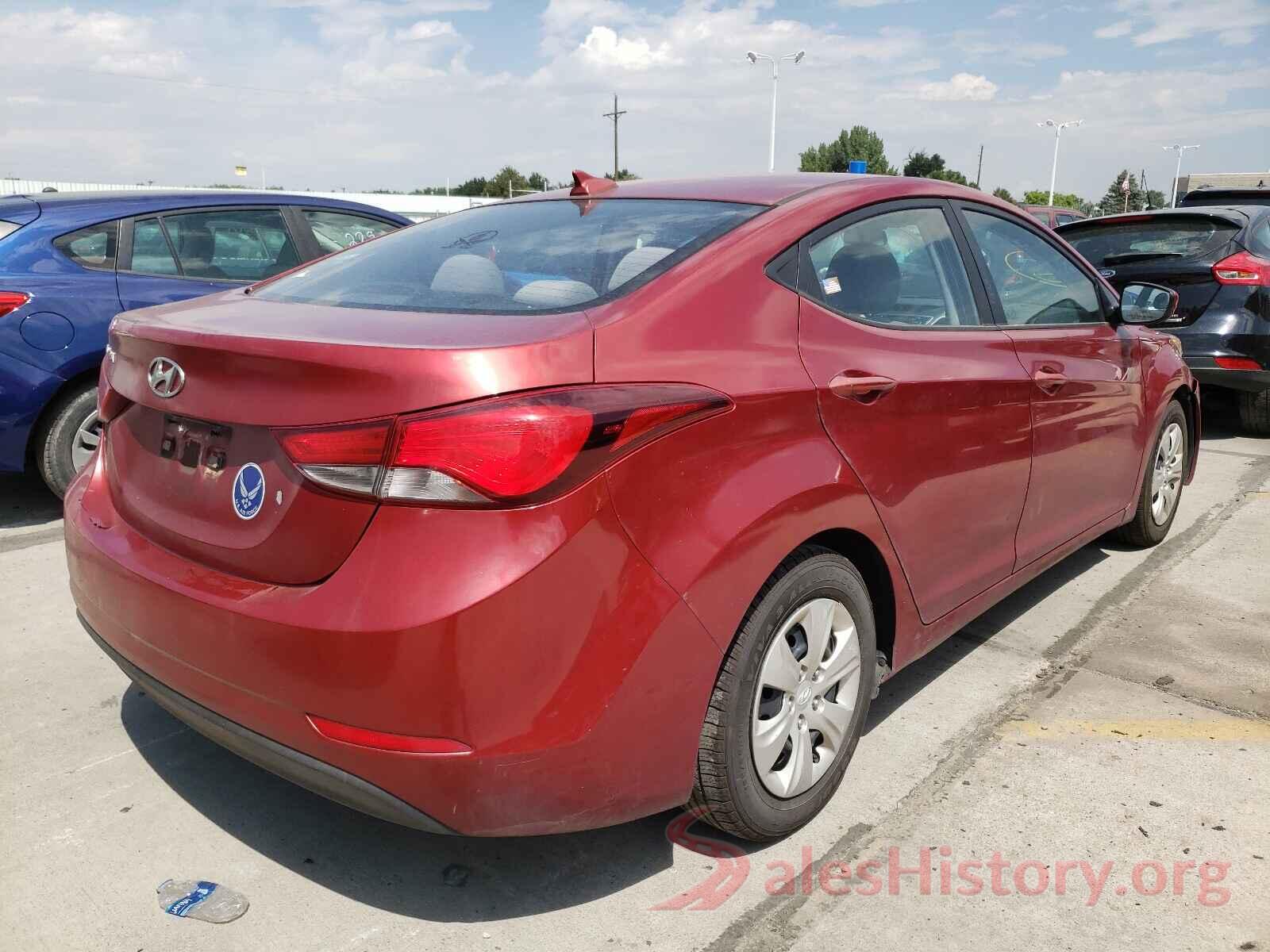 5NPDH4AE5GH726347 2016 HYUNDAI ELANTRA