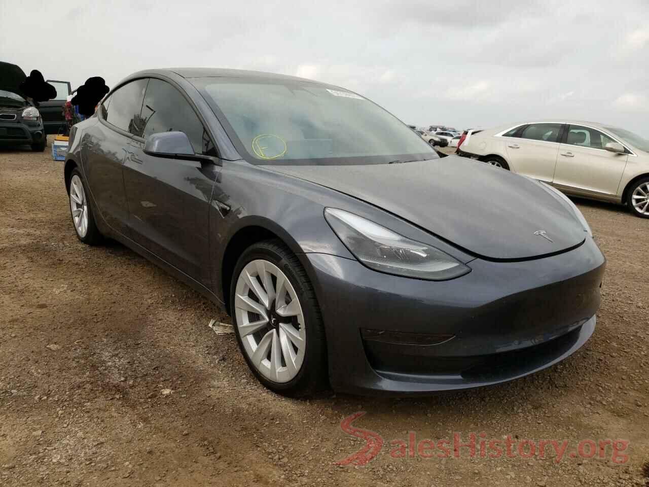 5YJ3E1EA8MF936459 2021 TESLA MODEL 3