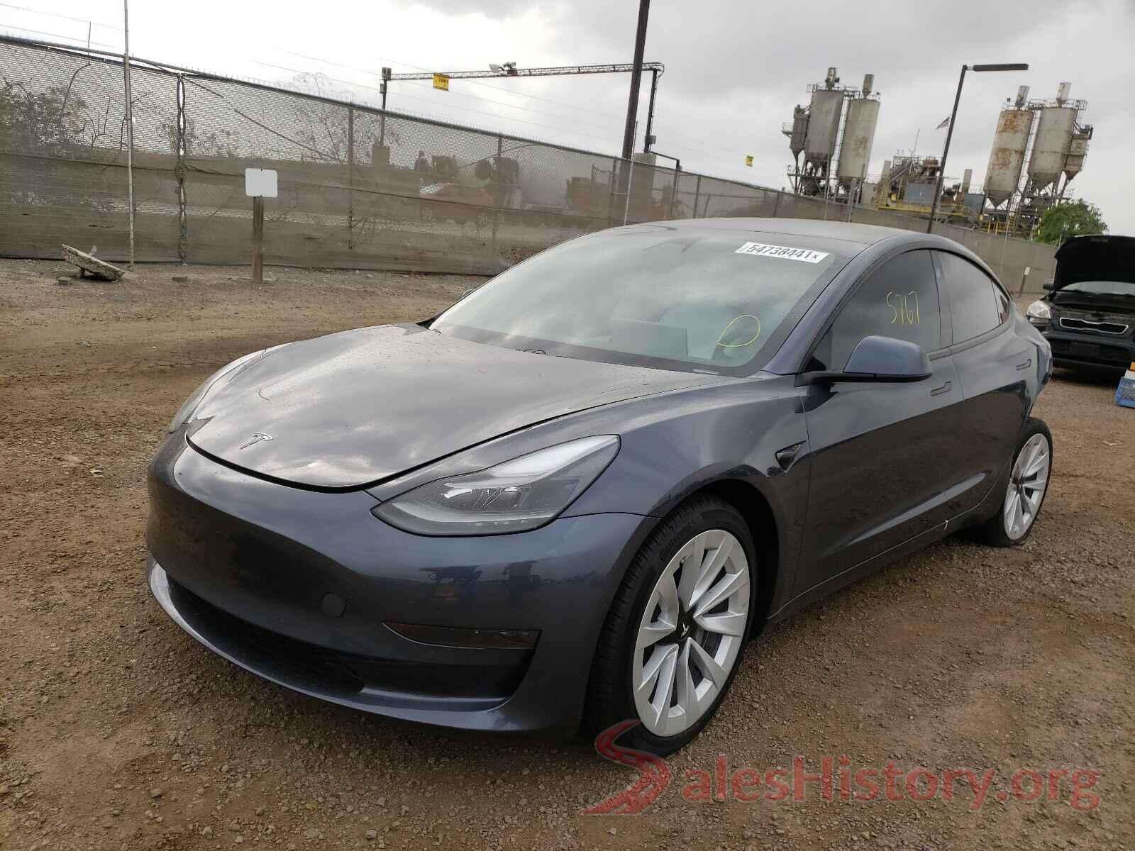 5YJ3E1EA8MF936459 2021 TESLA MODEL 3