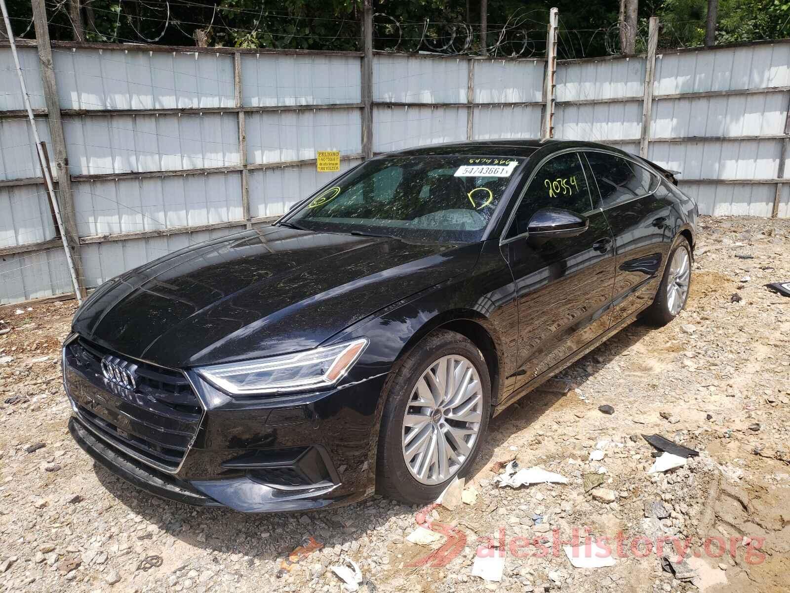 WAUP2AF2XKN029886 2019 AUDI A7