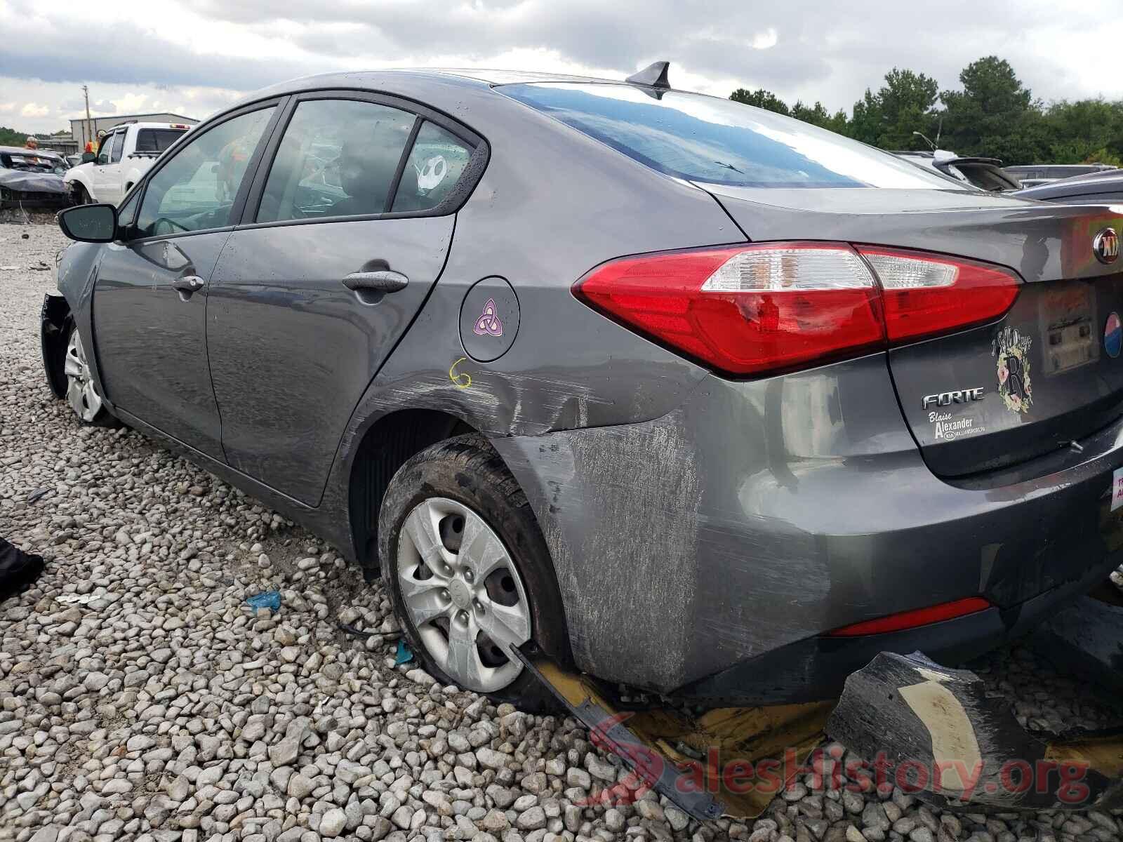 KNAFX4A64G5527159 2016 KIA FORTE