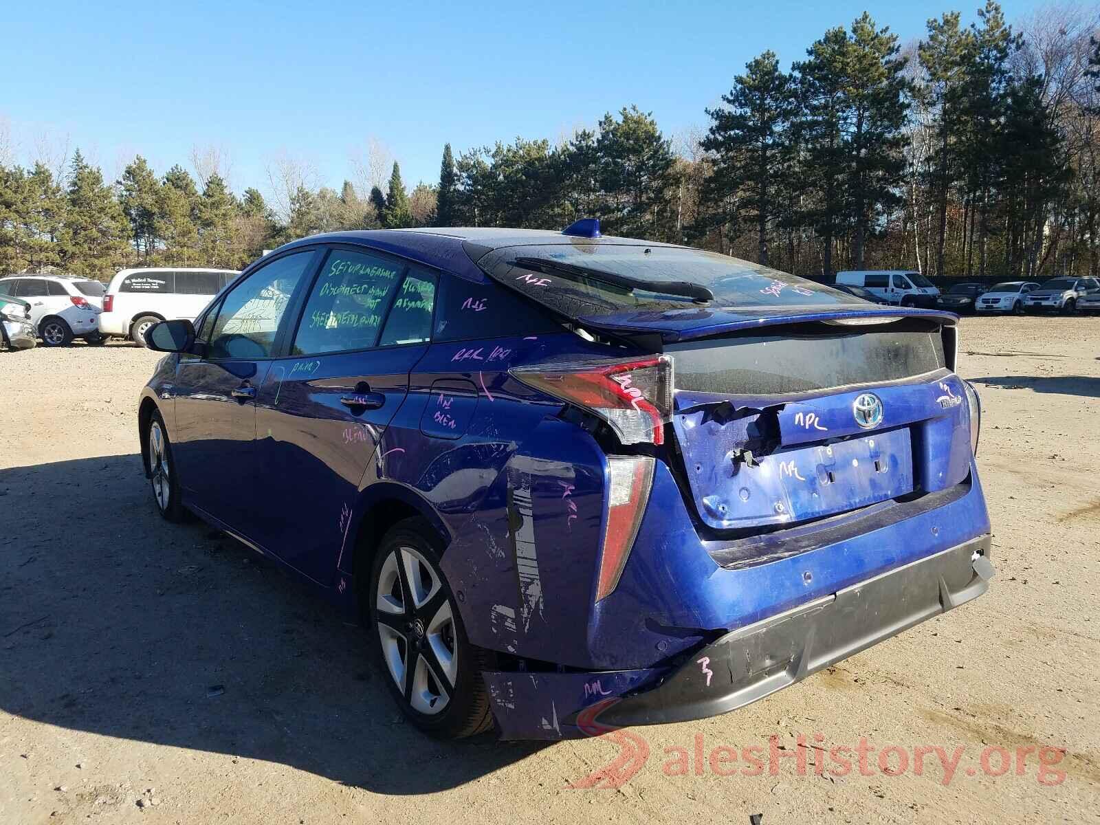 JTDKARFU3H3054374 2017 TOYOTA PRIUS