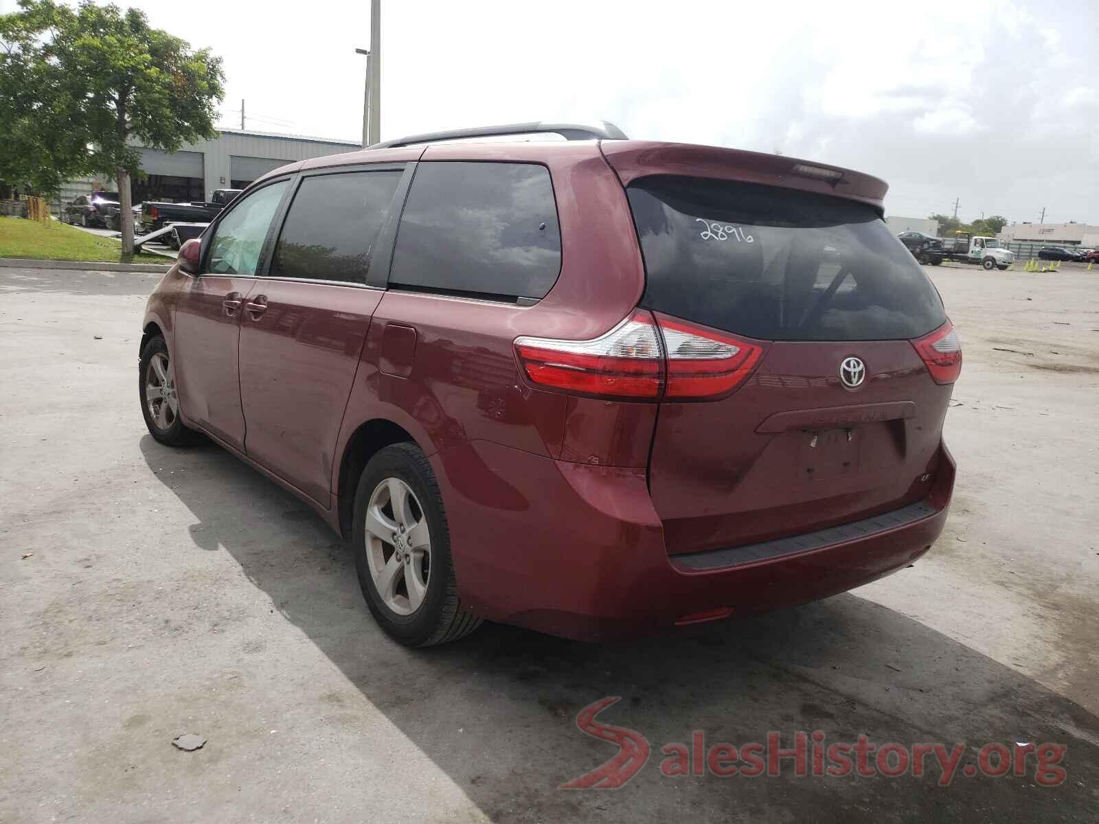 5TDKZ3DC7HS802896 2017 TOYOTA SIENNA