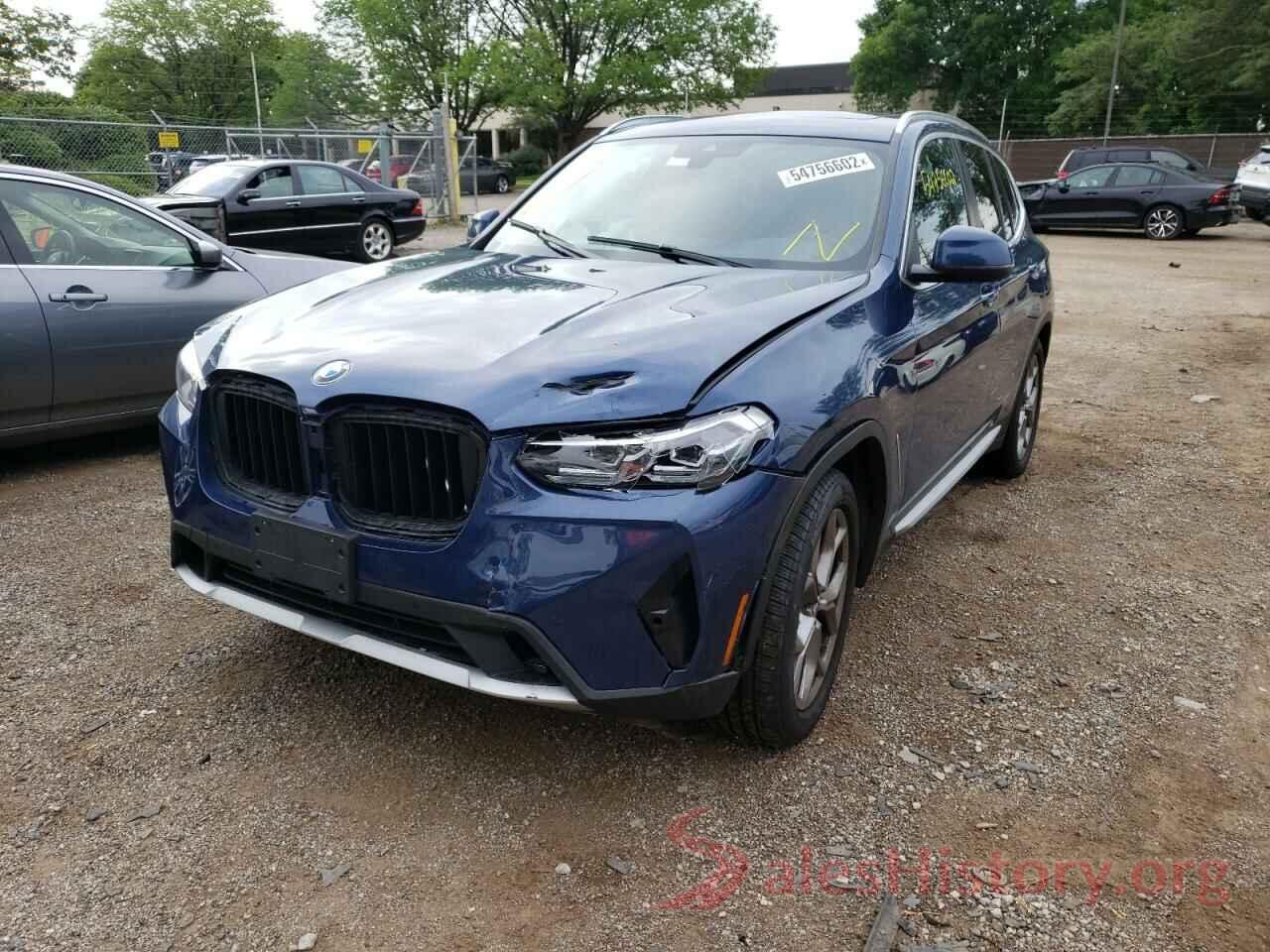 WBX57DP00NN145230 2022 BMW X3