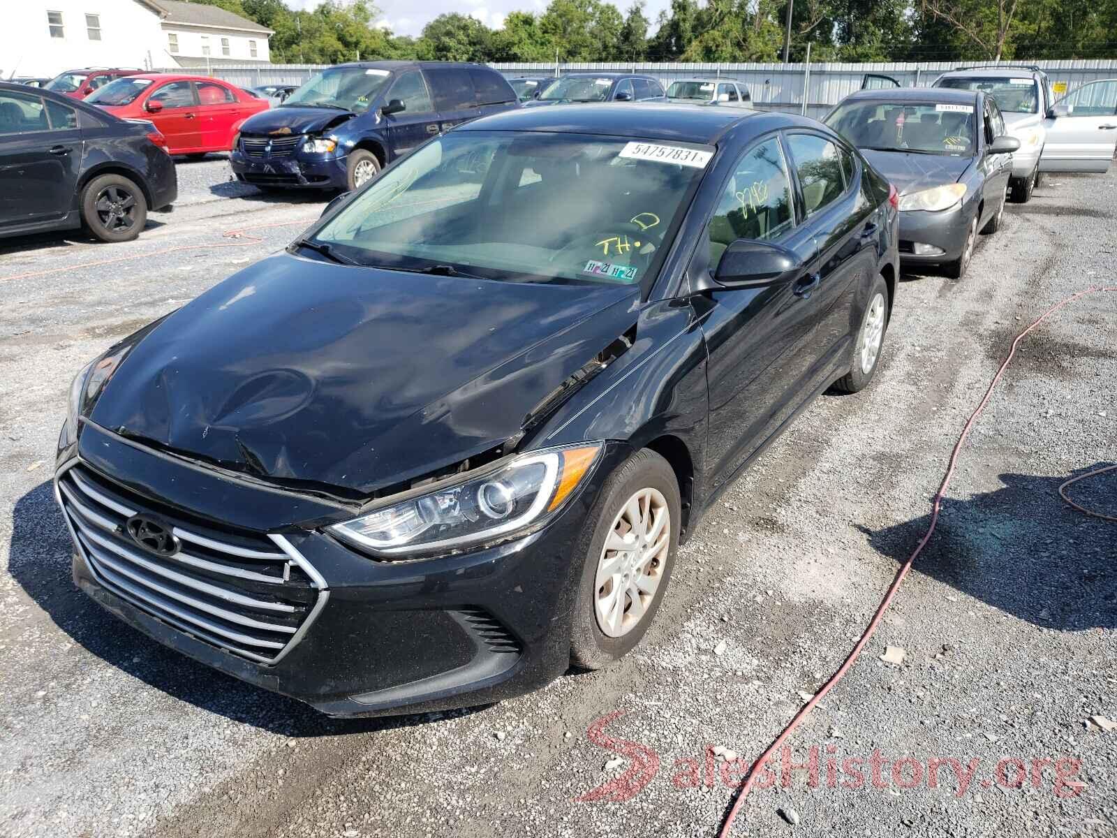 5NPD74LF8HH143121 2017 HYUNDAI ELANTRA