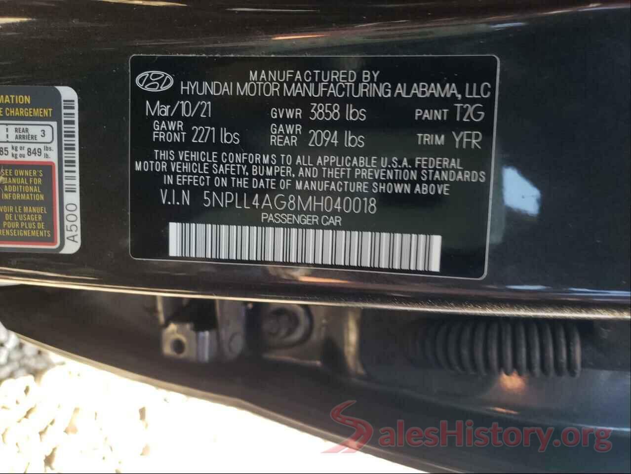 5NPLL4AG8MH040018 2021 HYUNDAI ELANTRA