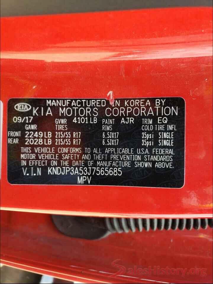 KNDJP3A53J7565685 2018 KIA SOUL