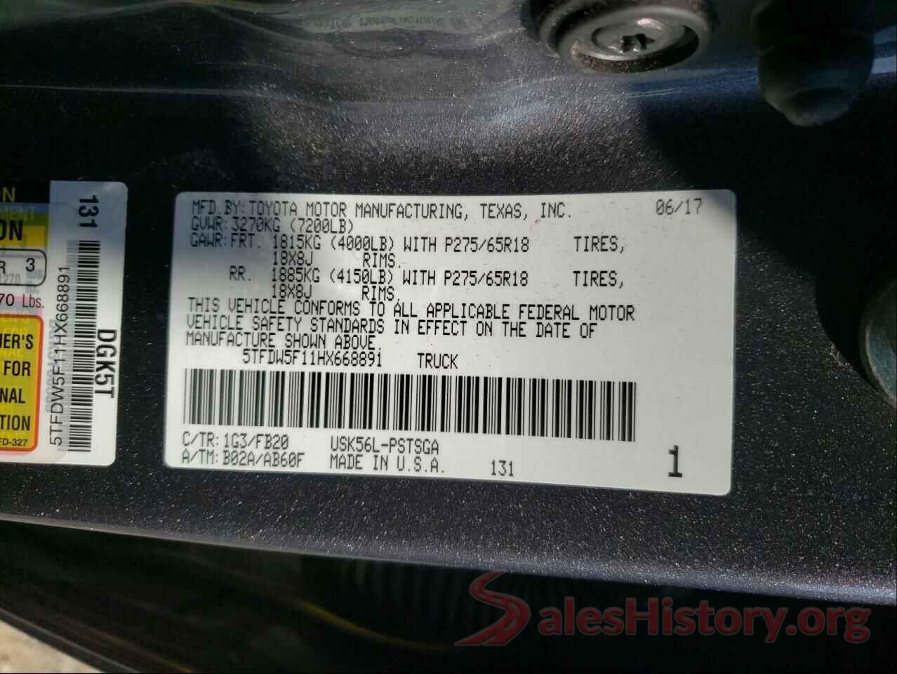 5TFDW5F11HX668891 2017 TOYOTA TUNDRA